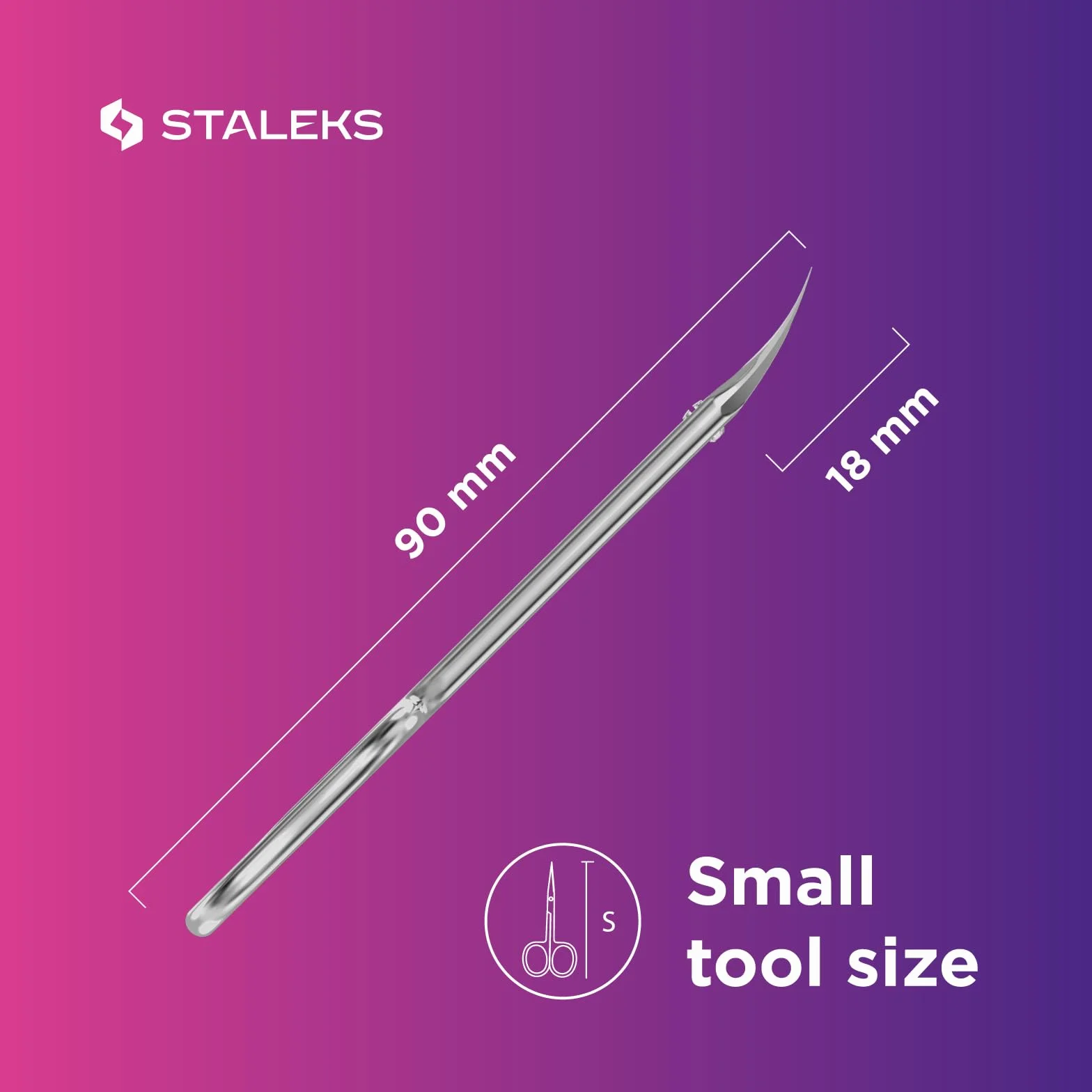 STALEKS PRO Expert 50 Profesjonalne nożyczki do skórek SE-50/1