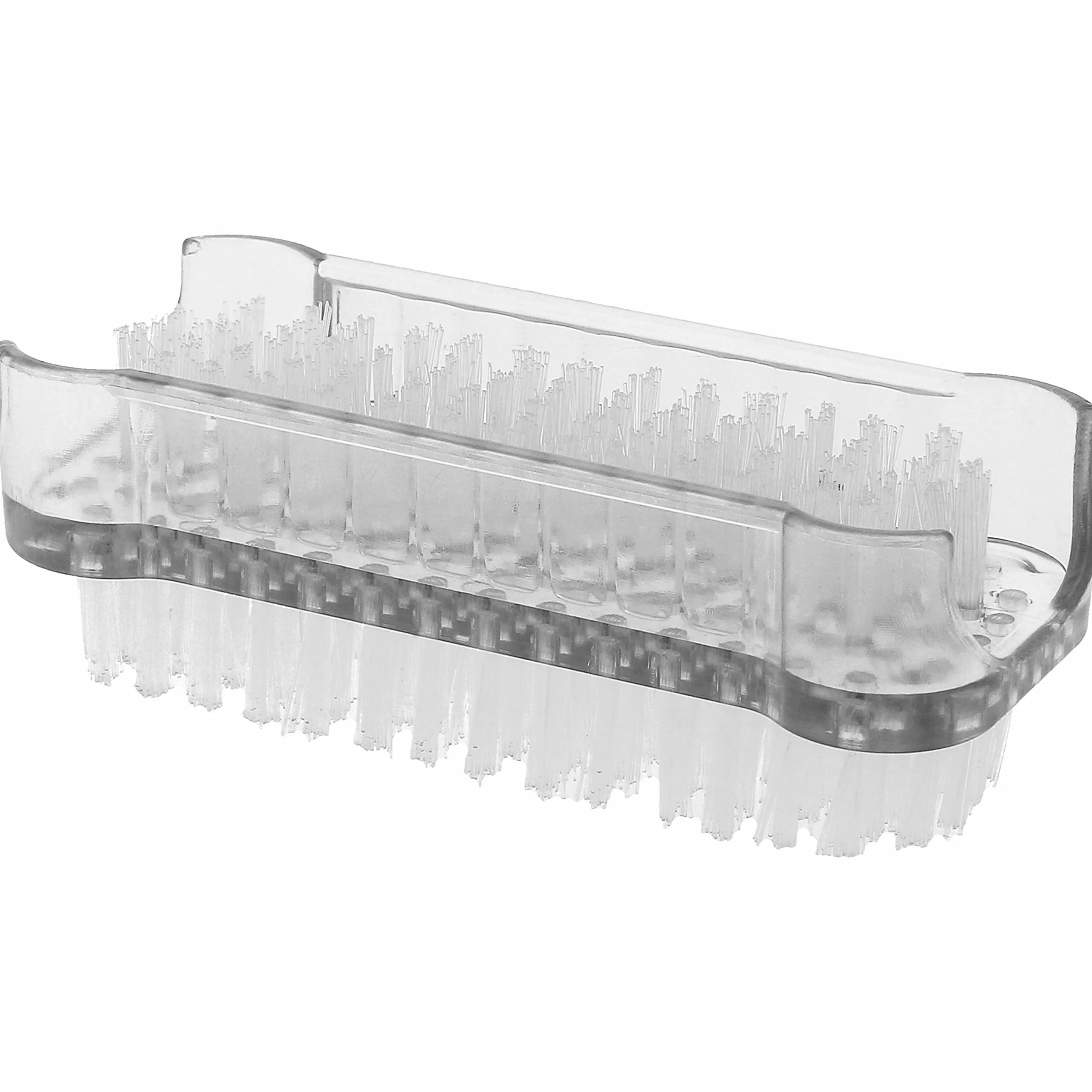 COM-FOUR® 6x szczotka do mycia rak w jasnych kolorach - szczoteczka do paznokci do mycia rak i paznokci [wybór jest rózny] (6 sztuk - przezroczysty + czerwony + niebieski)