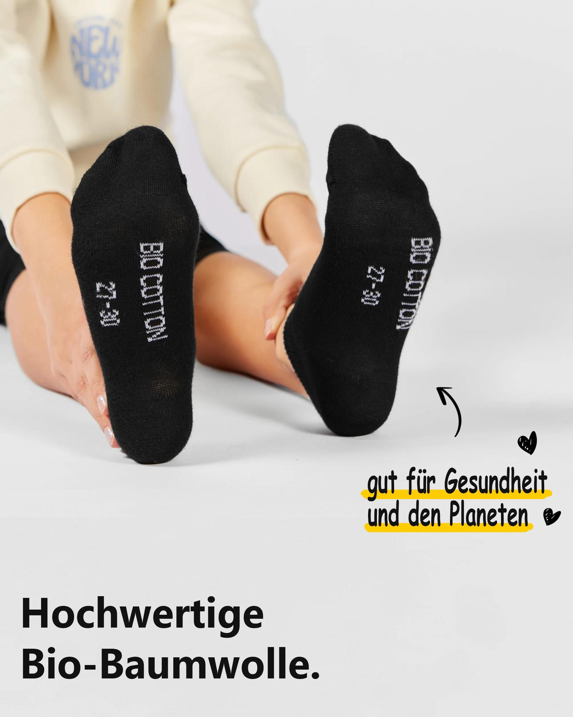 8/12 par dziecięcych skarpet do sneakersów, w 100% z uprawy ekologicznej, dla chłopców i dziewczynek, bez szwów (model: Biolivia)