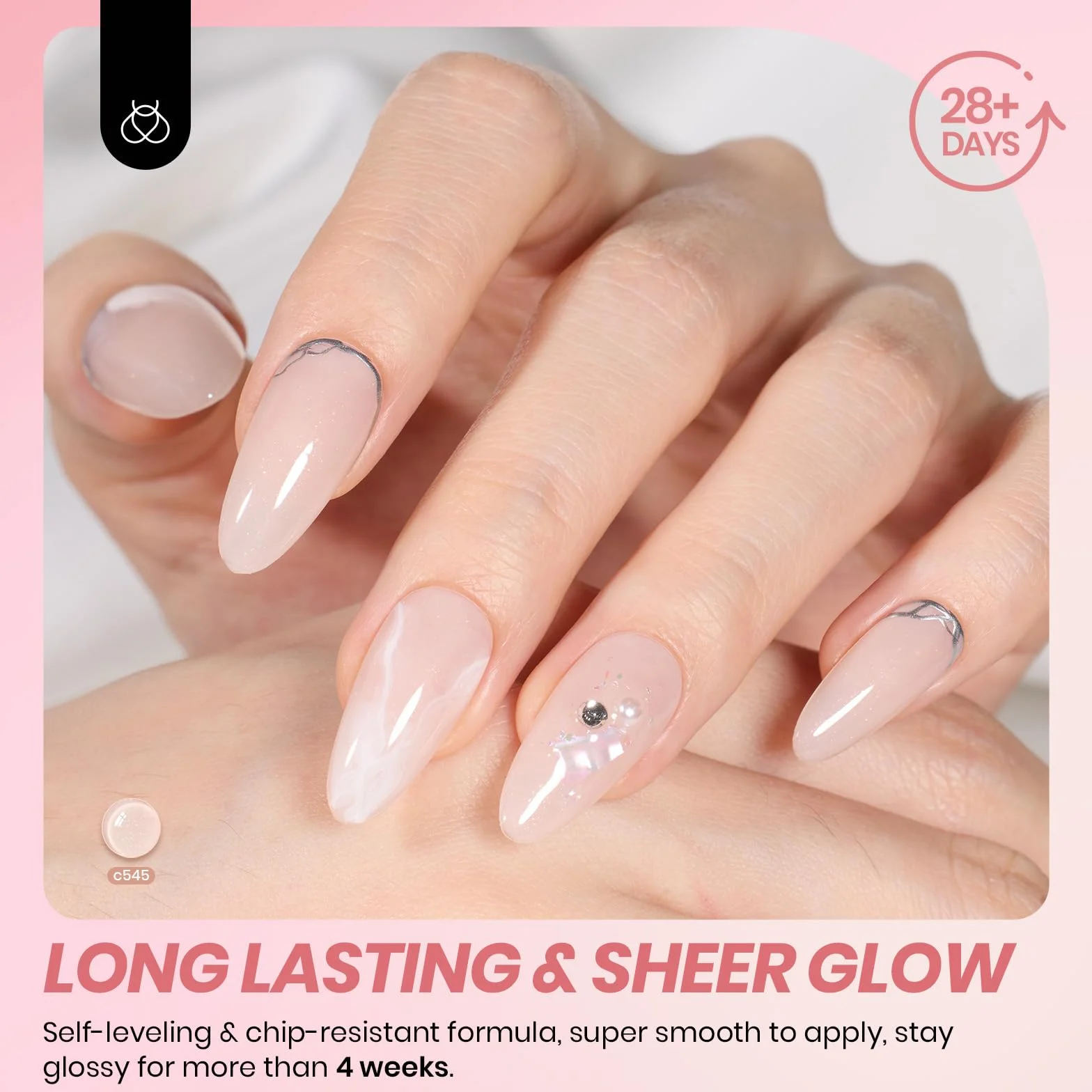 Beetles Jelly Gel Nail Polish Zestaw 6 kolorów Neutralny przezroczysty lakier UV do paznokci Mleczny biały Nude Pink Półprzezroczysty żel do paznokci DIY Manicure