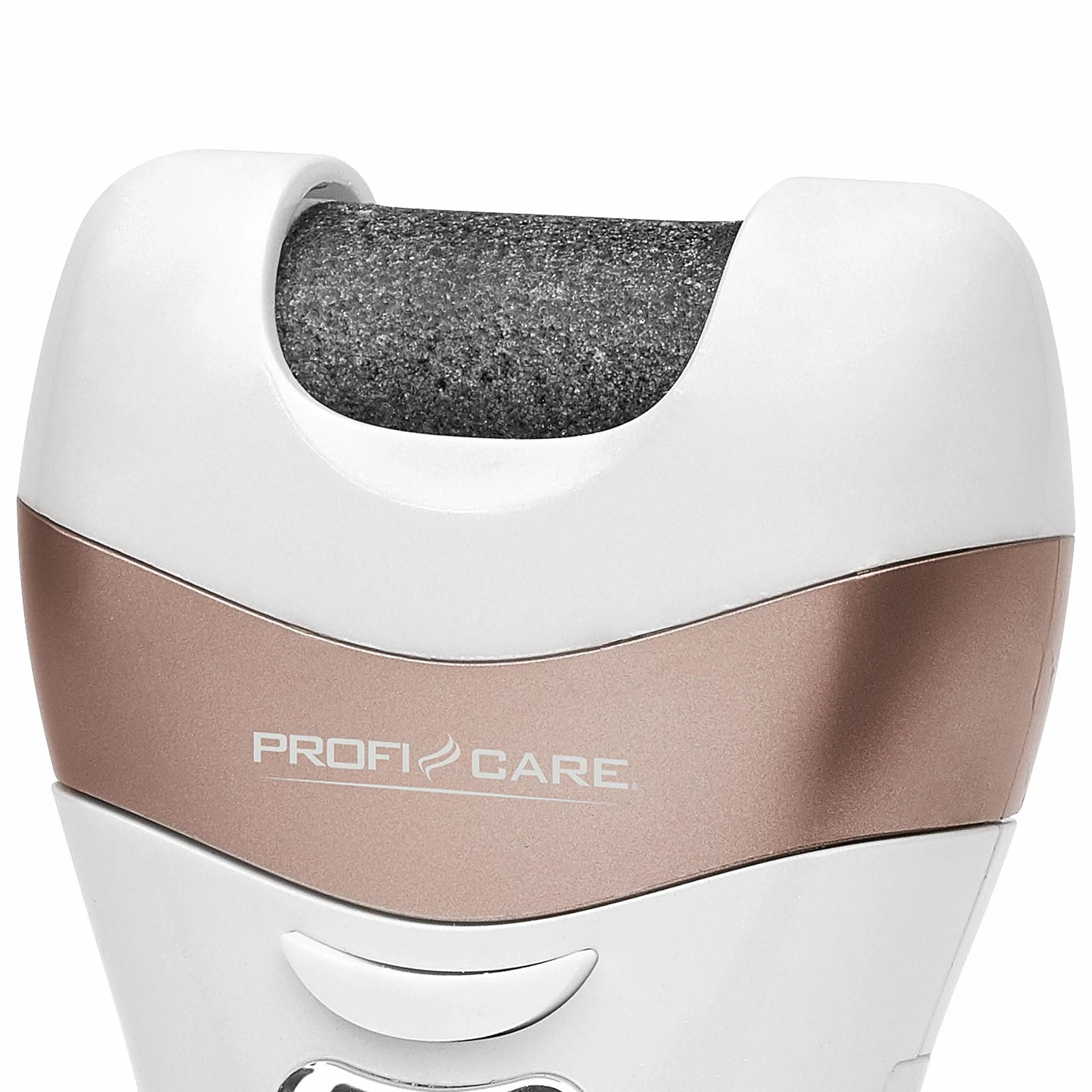 ProfiCare Depilator PC-LBS 3002 3 w 1, Lady Shaver i przyrząd do usuwania zrogowaciałego naskórka w jednym, zasilany akumulatorem, z praktyczną torbą do przechowywania, biało-szampański