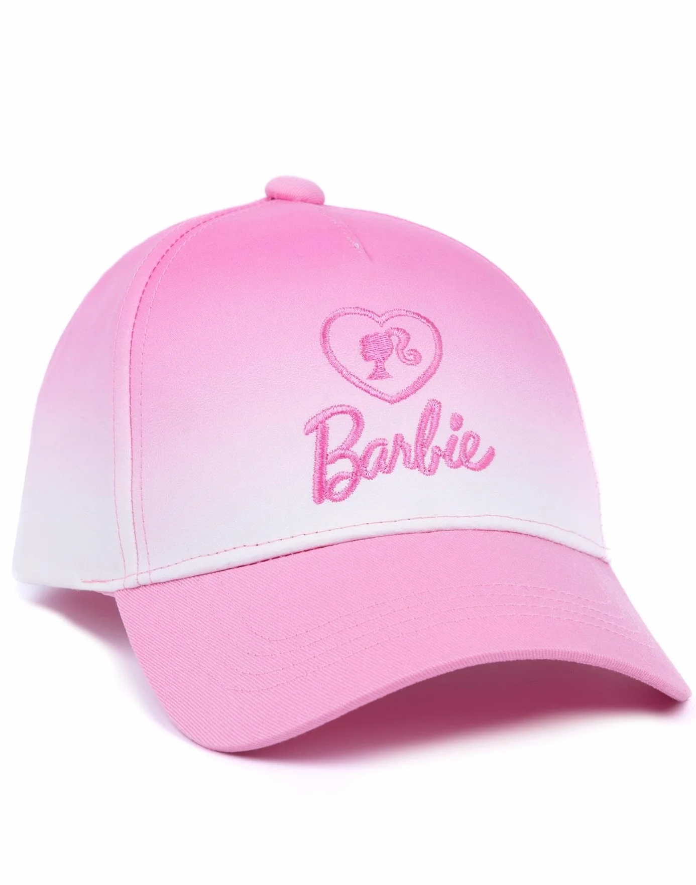 Barbie Dziewczęca czapka i okulary przeciwsłoneczne gratis | dziecięca lalka logo różowa ombre regulowana czapka bejsbolówka lato urlop akcesoria | modna lalka merchandise prezent, Rosa, Rozmiar