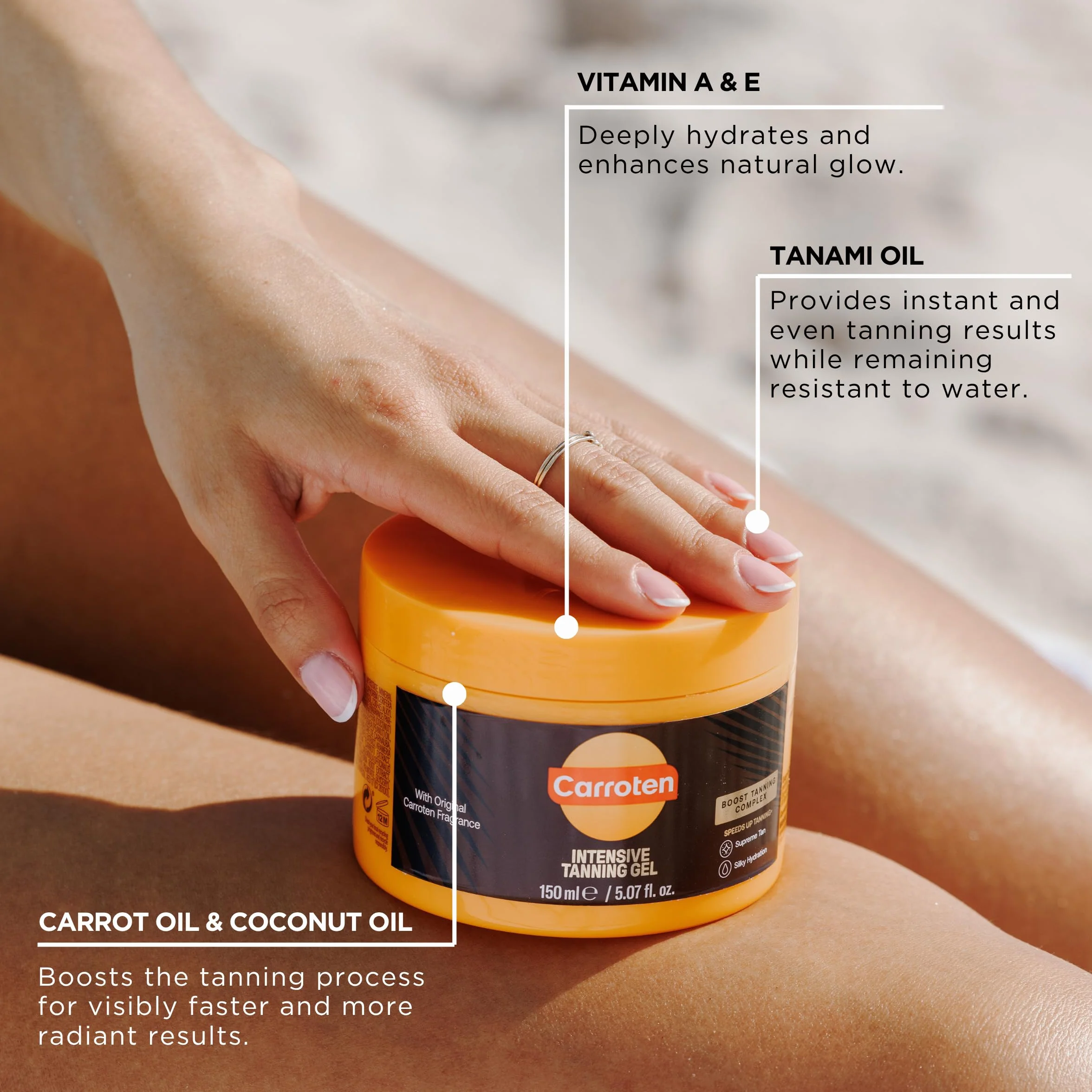 Carroten Tan Express- Intensive Tanning Gel 150 ml firmy Carroten