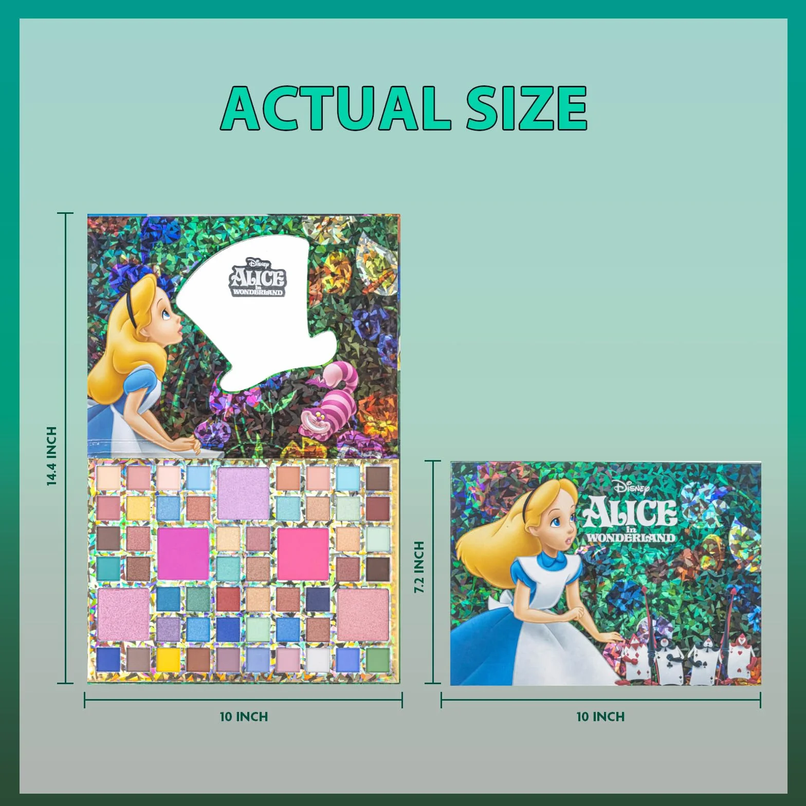 Alice in Wonderland Paleta Cieni 55 Kolorów z Lustrem