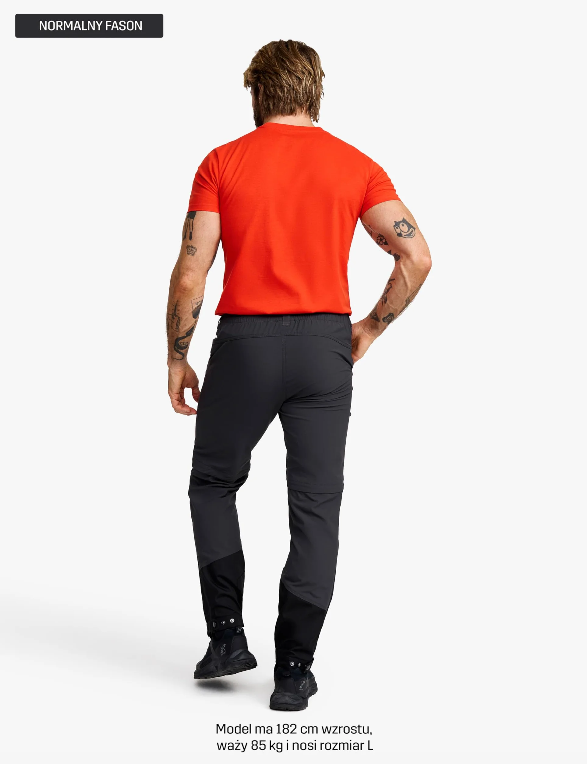 RevolutionRace Range Pro Stretch T Zip-Off Pants Męskie, Spodnie turystyczne do aktywności na świeżym powietrzu