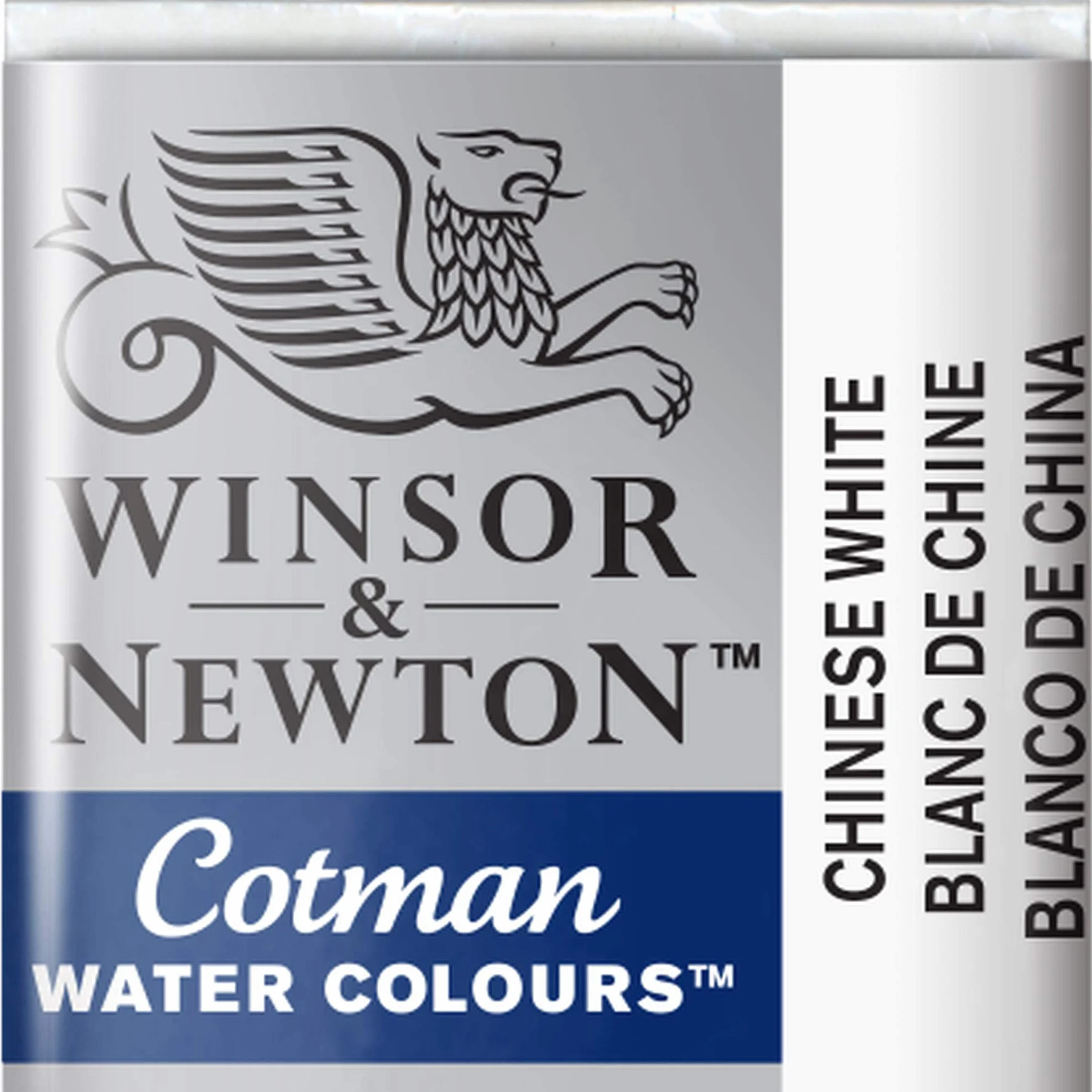 Winsor & Newton 0301150 Cotman Farba akwarelowa Studio Farby akwarelowe, żywe kolory o odpowiednich właściwościach wykonania, półkostka - Chinese White