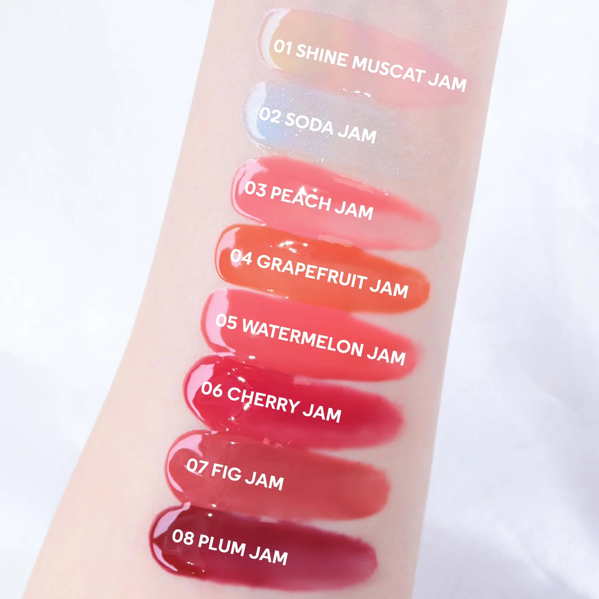 TINTIN DORY LIP JAM 08 PLUM JAM | Tinted Lip Jam, nawilżający i zwiększający objętość błyszczyka do ust z lekką formułą, nie klei się | Półprzezroczysty kolor i przezroczysty blask