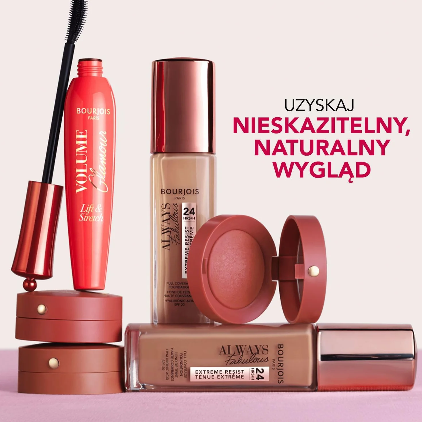 Bourjois Little Round Pot trwały róż do policzków z lusterkiem i pędzelkiem nr 34 Rose d'Or, 2,5g