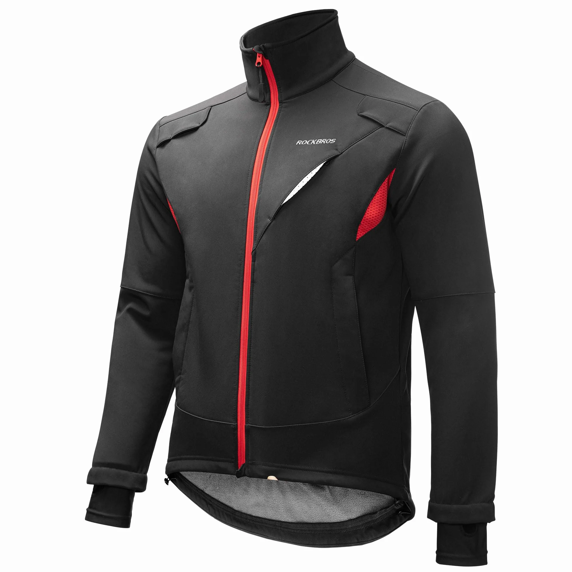 ROCKBROS Męska Kurtka/Spodnie Rowerowe na Zimę, Długa, Wiatroszczelna，Wodoodporna, Odzież Rekreacyjna, S-4XL