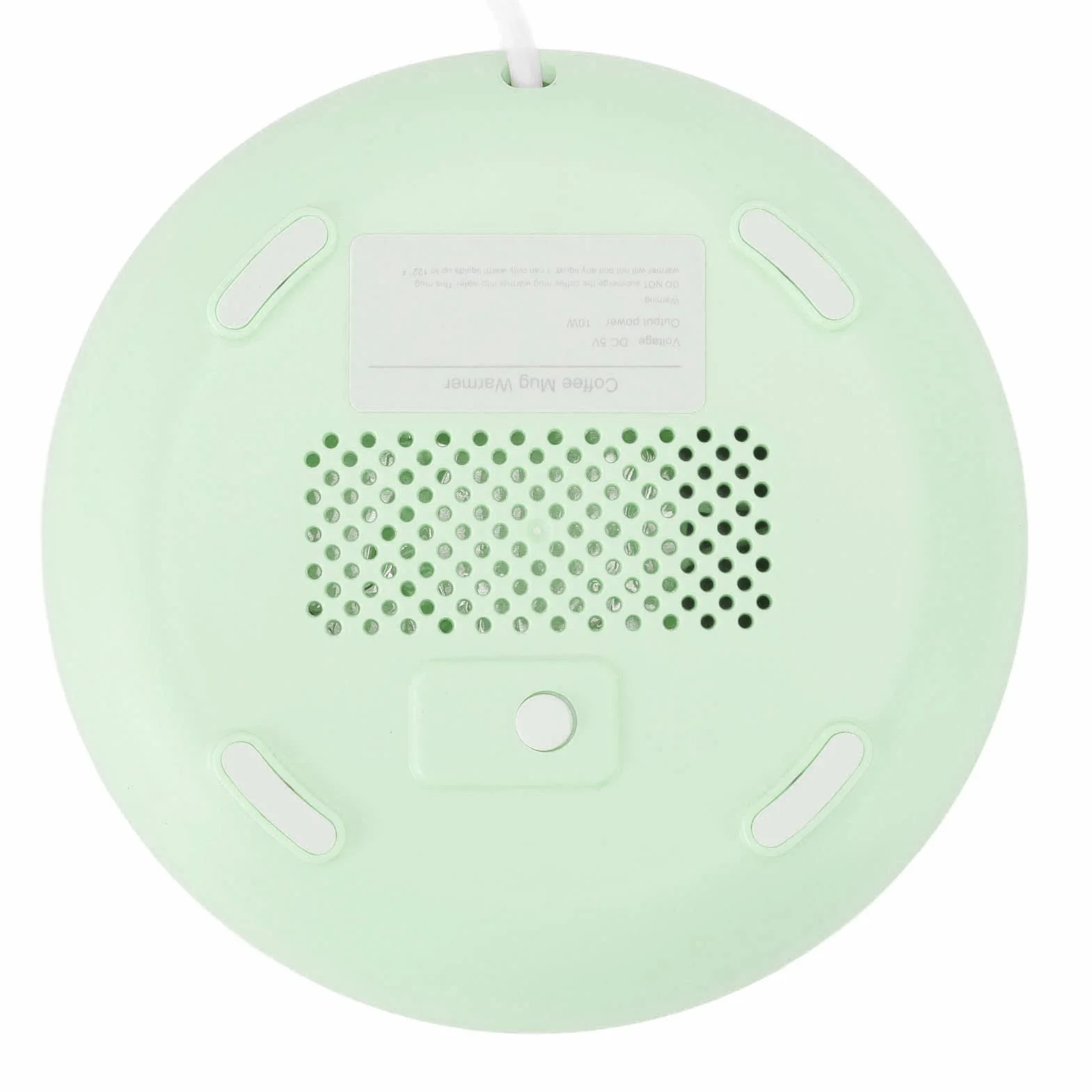 Elektryczny podgrzewacz do filiżanek kawy, 55 stopni Celsjusza, regulacja temperatury USB, przełącznik grawitacyjny, ultra cienki podgrzewacz do filiżanki kawy do domu (zielony)
