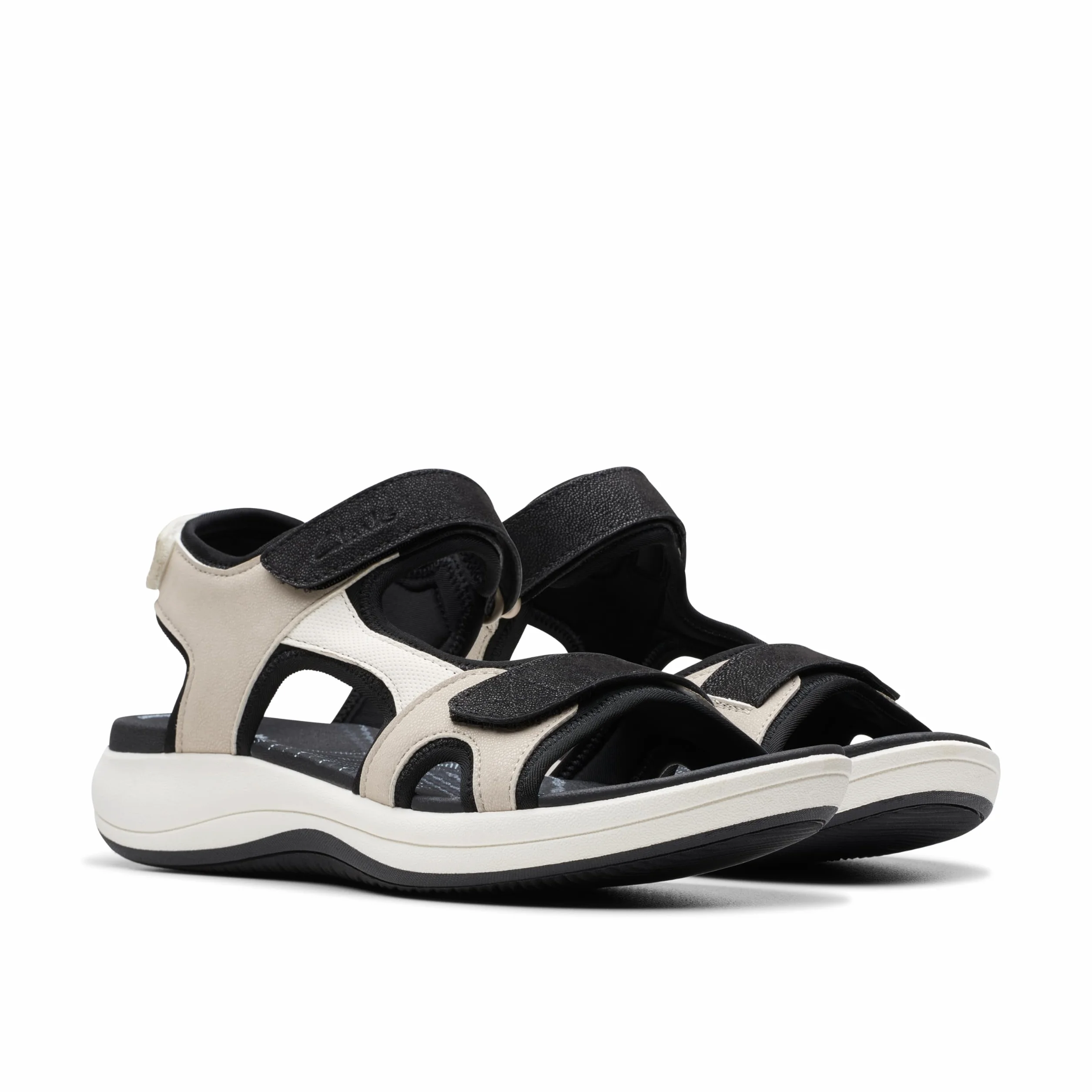 Clarks Damskie sandały Mira Bay, brązowe, 37,5 EU, Flint, 38 EU