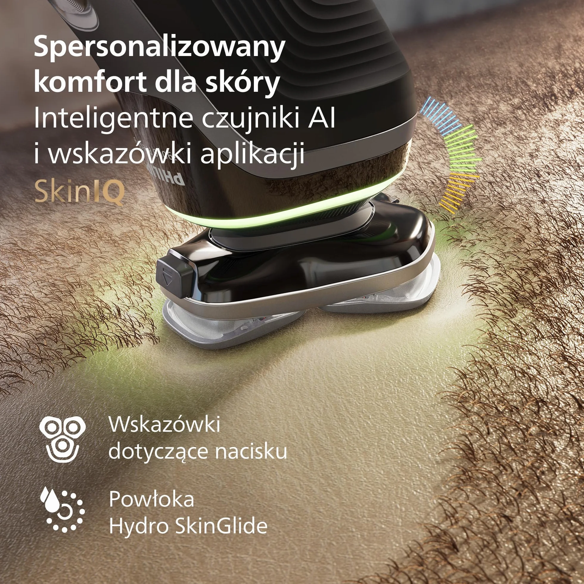 Philips Shaver i9000 Prestige, golarka elektryczna do golenia na sucho i mokro z technologią Skin IQ, System Triple Lift & Cut, podwójne ostrza SteelPrecision 360º, stacja czyszcząca, Model XP9202/30