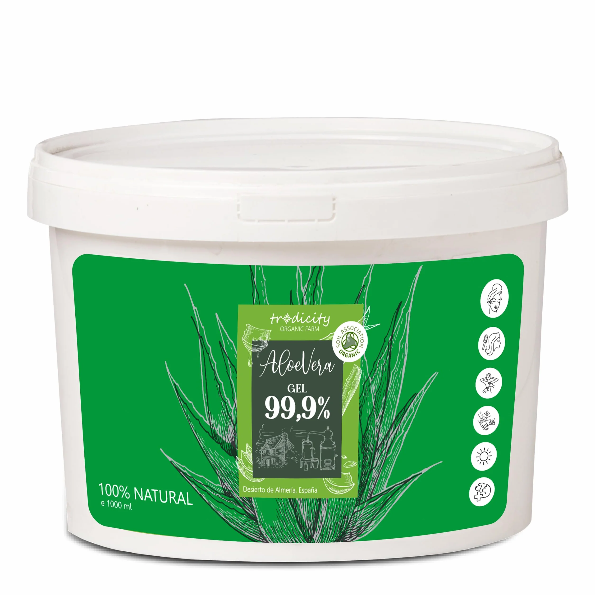 100% Naturalny Żel Aloe Vera 1kg | Nawilża i Regeneruje Skórę | Łagodzi Podrażnienia Po Opalaniu | Przeciwdziała Starzeniu Skóry | Doskonały dla Twarzy, Włosów i Ciała