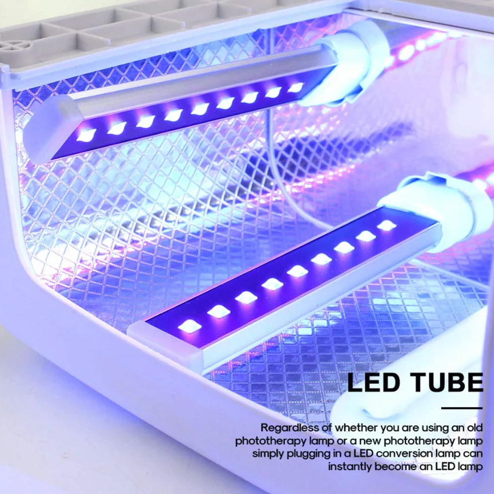 Lipcowy Cosiki Lampa do paznokci UV LED, 365 + 405 nm, podwójne źródło światła 9 W, suszarka do paznokci z żelem utwardzającym, lampa zastępcza rurkę