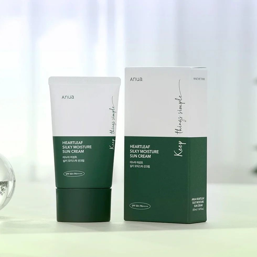 Anua Heartleaf Silky Moisture krem przeciwsłoneczny 50 ml