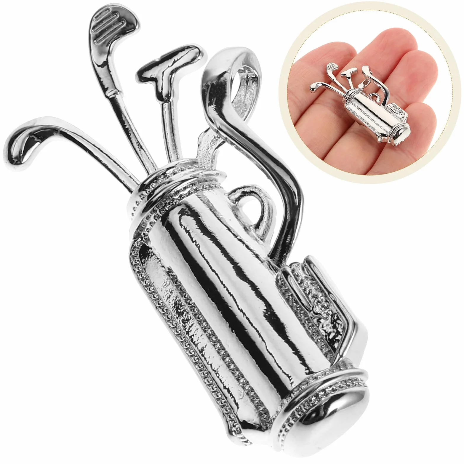 Rhinestone Golf Brooch Pin Unisex Lapel Pin Elegant Golf Themed Fashion Accessory for Suits Dresses And Everyday Wear