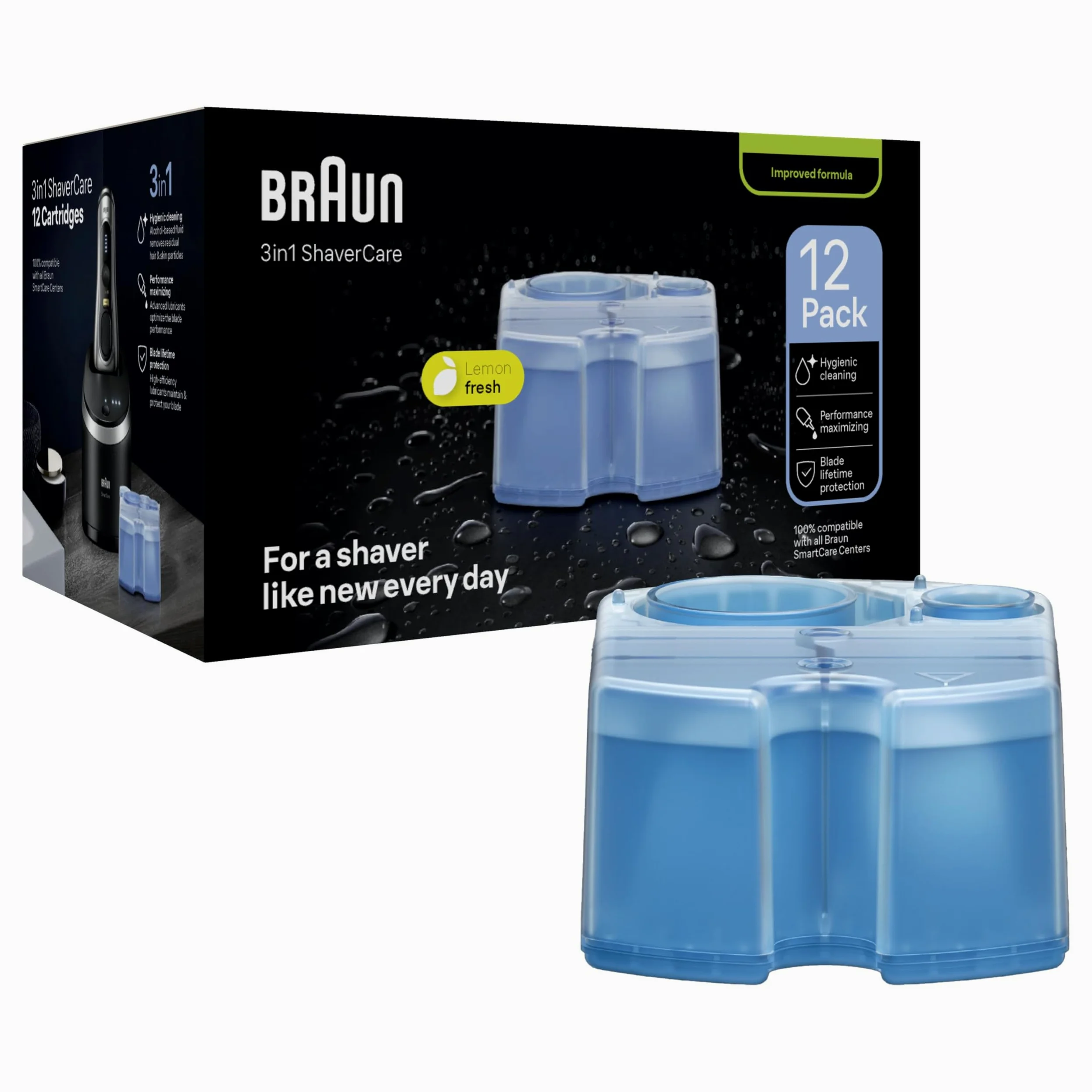 Braun ShaverCare wkłady czyszczące 3 w 1 12 szt
