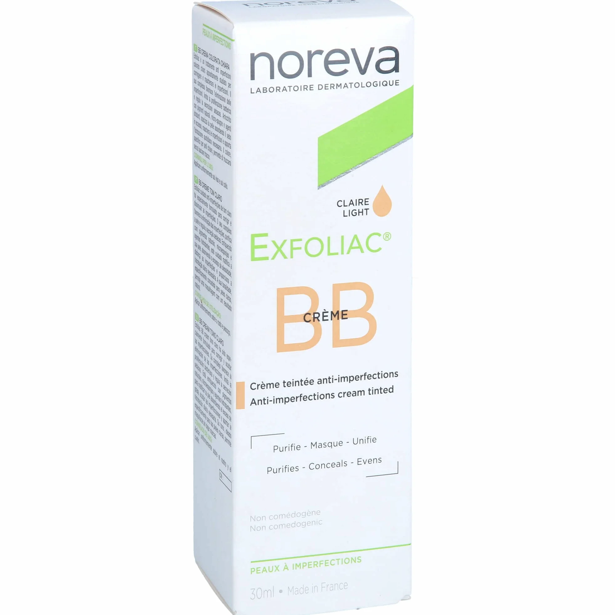 Noreva Exfoliac krem BB Claire Light 30 ml