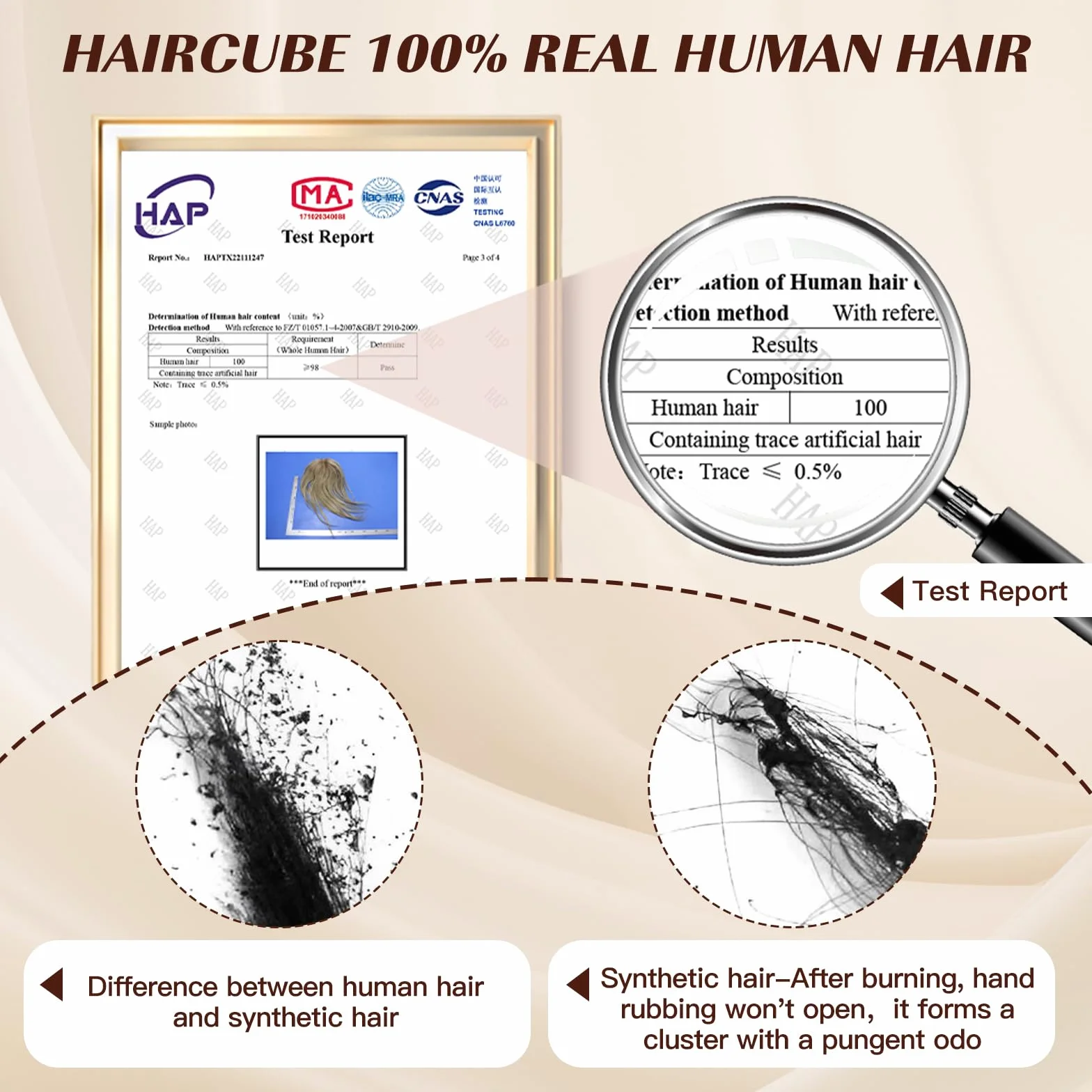HAIRCUBE Topper do włosów dla kobiet, górne części włosów, 100% prawdziwe ludzkie włosy z grzywką, topper na ludzkie włosy ze szwajcarską koronką, ręcznie wiązane włosy do rzednących/cienkich włosów