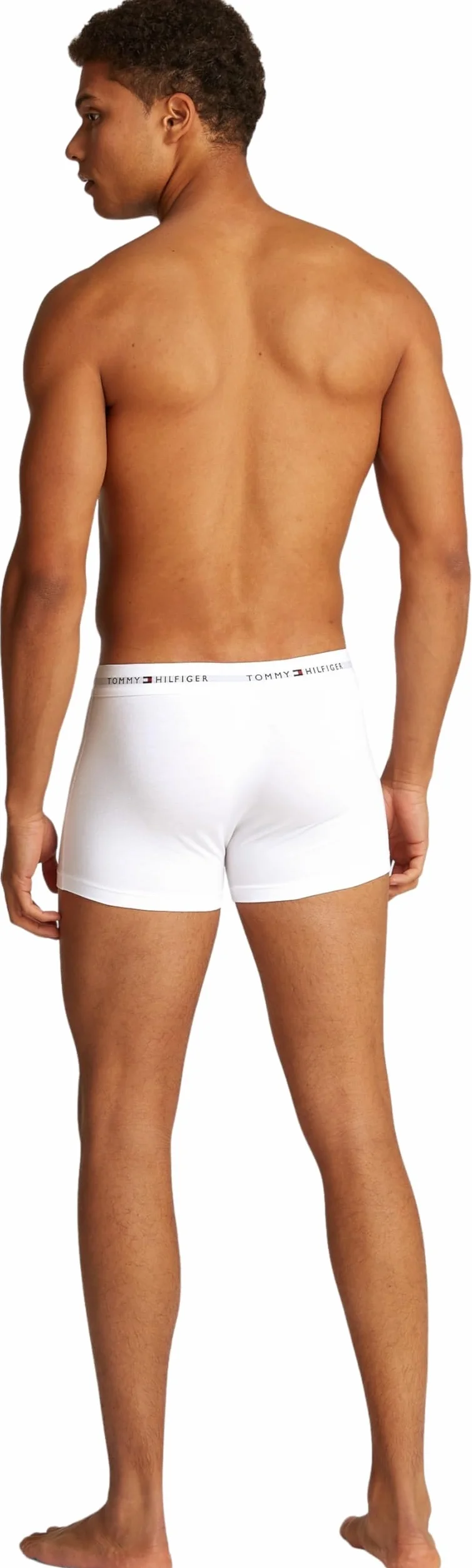 Tommy Hilfiger Bokserki męskie z bawełny rozciągliwej 3 szt, Kolor biały, XL