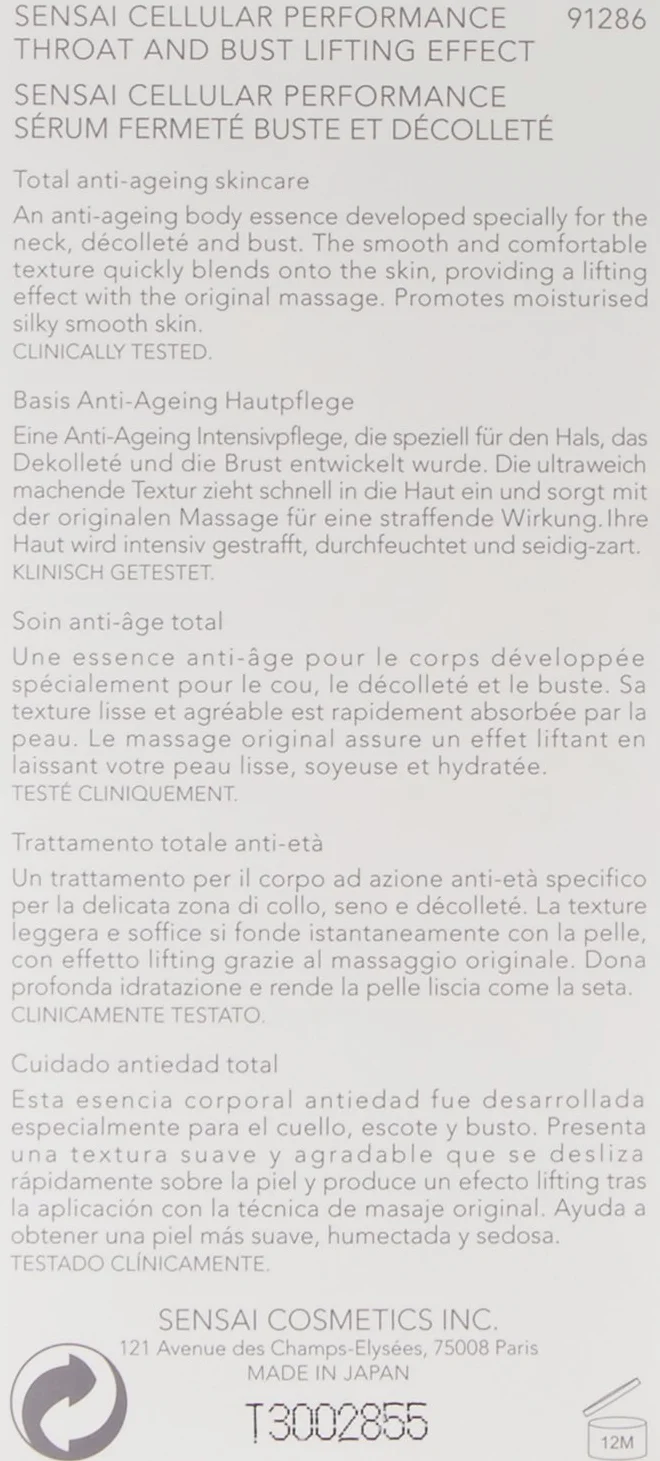 Sensai Cellular Krem do skóry szyi, 100 ml