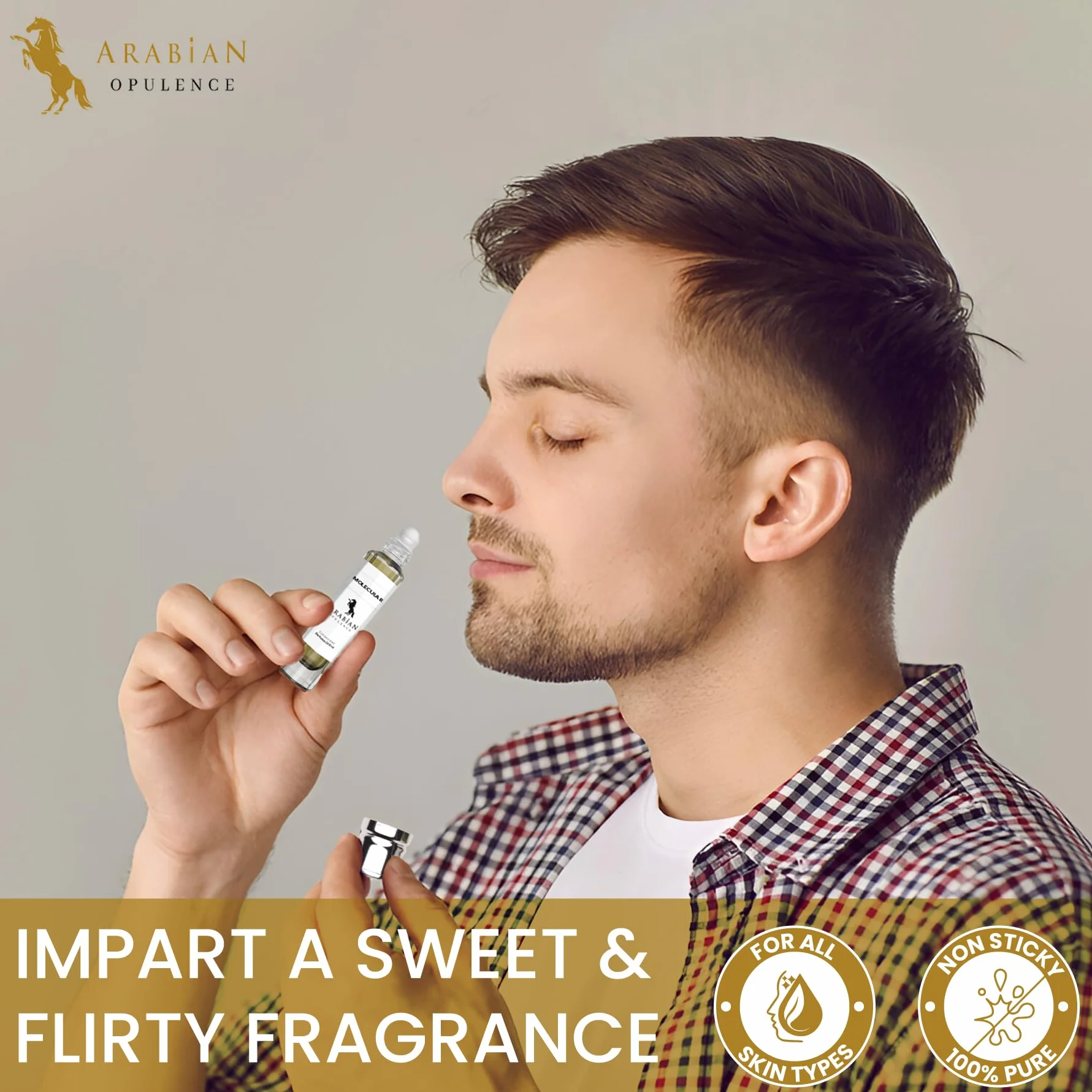 Arabian Opulence FR201 MOLECULAR olejek perfumowany w kulce, skoncentrowany olejek do ciała, 6 ml