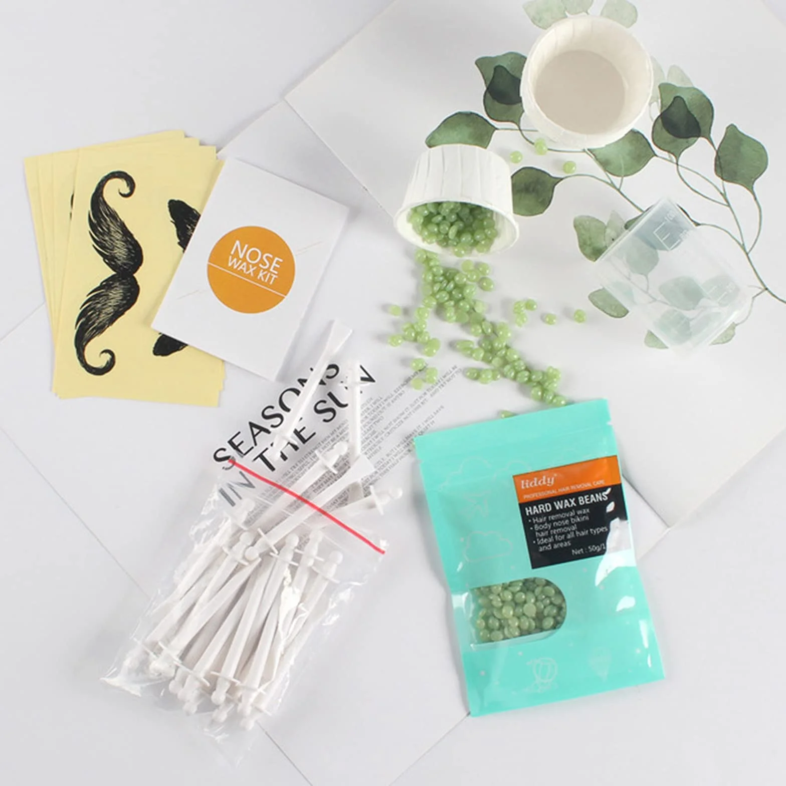 Wosk do włosów w nosie dla mężczyzn i kobiet Zestaw wosku do usuwania włosów w nosie Usuwacz włosów z nosa Wosk do włosów w nosie Nose Wax Set - Bezpieczny Szybki Bezbolesny