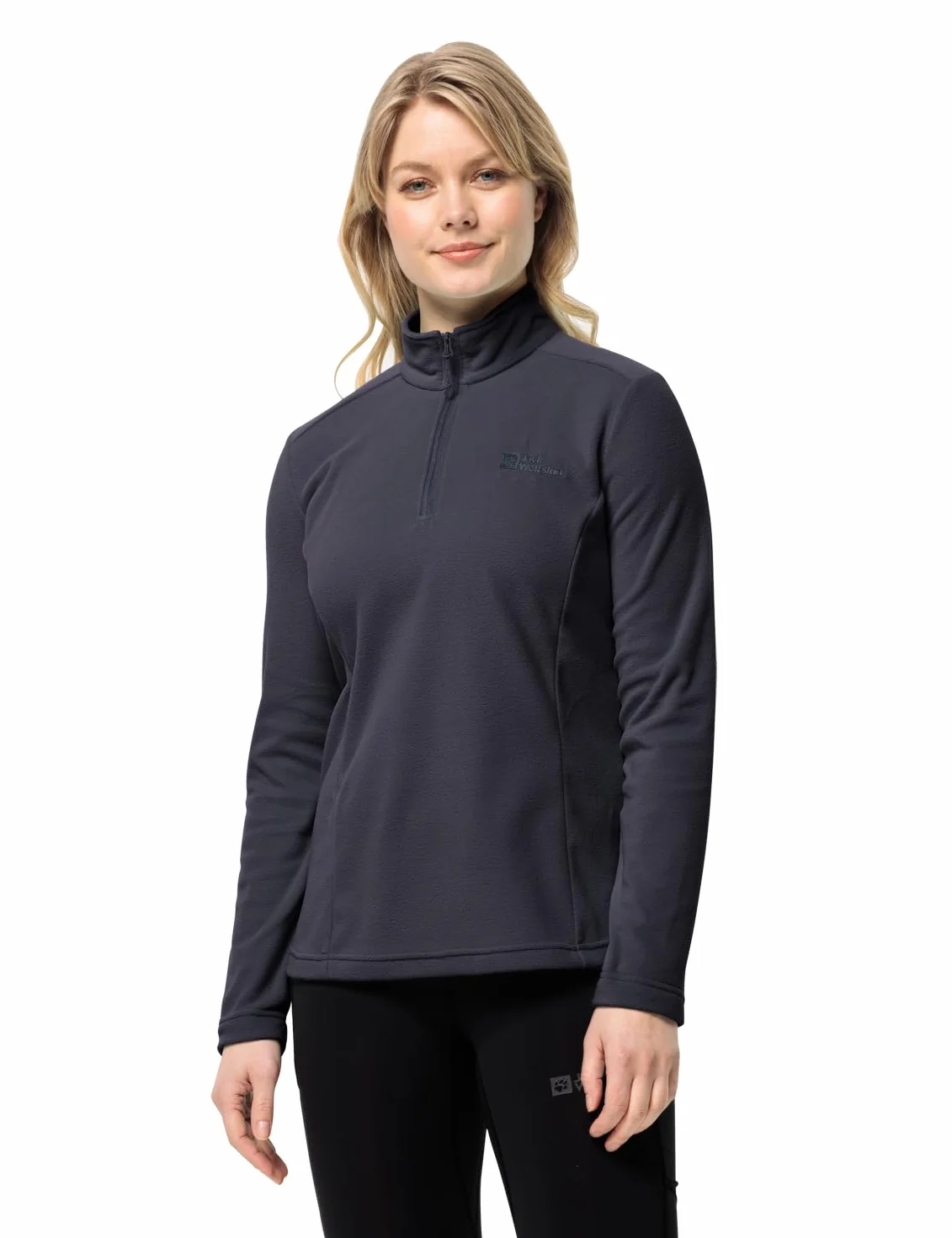 Jack Wolfskin Damski sweter Taunus Hz, grafitowy, S