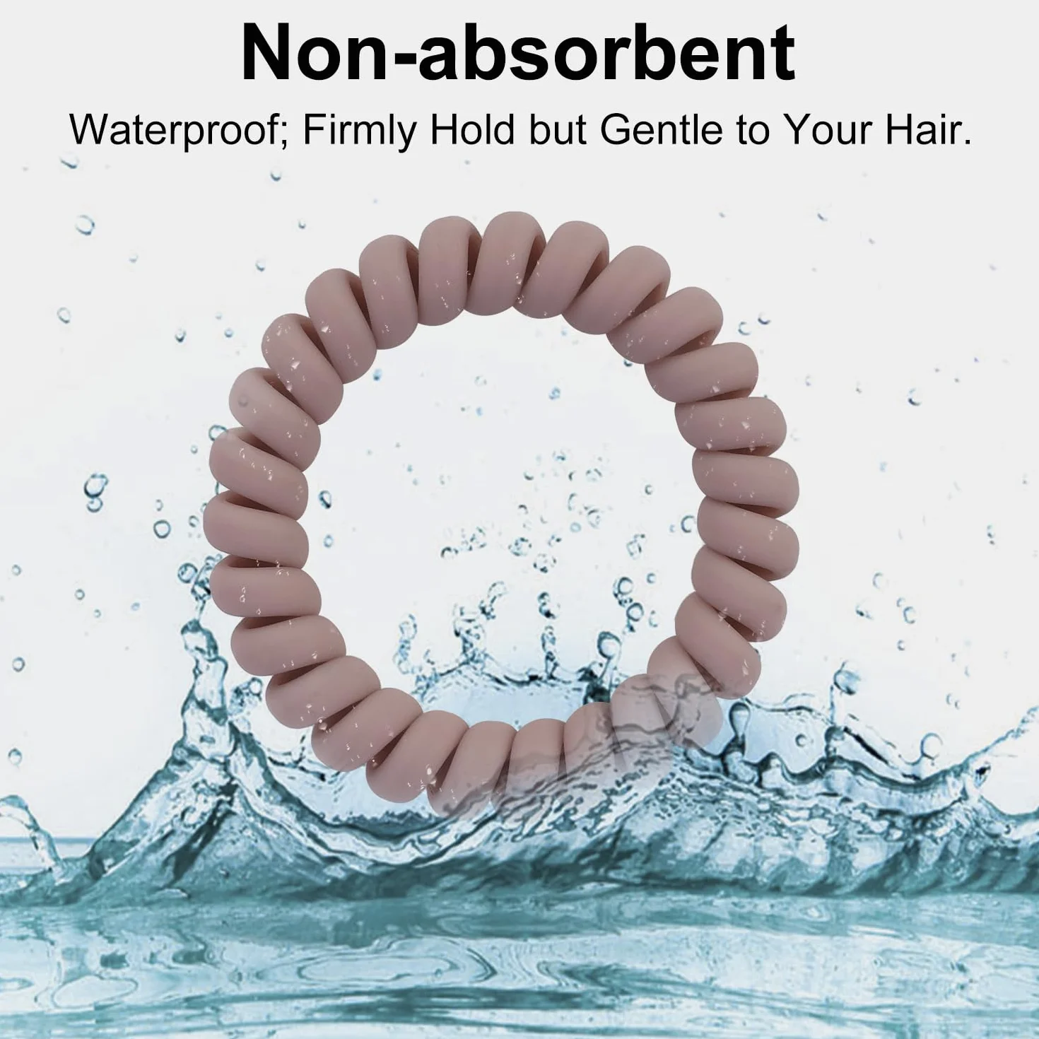 JessLab Spiralne Opaski do Włosów, 10 szt., Bezśladowe Wersje, Spiralna Bransoletka, Plastikowa Cewka, Opaski bez Uszkodzeń, Akcesoria Fryzjerskie dla Dziewcząt, Kobiet, Różne