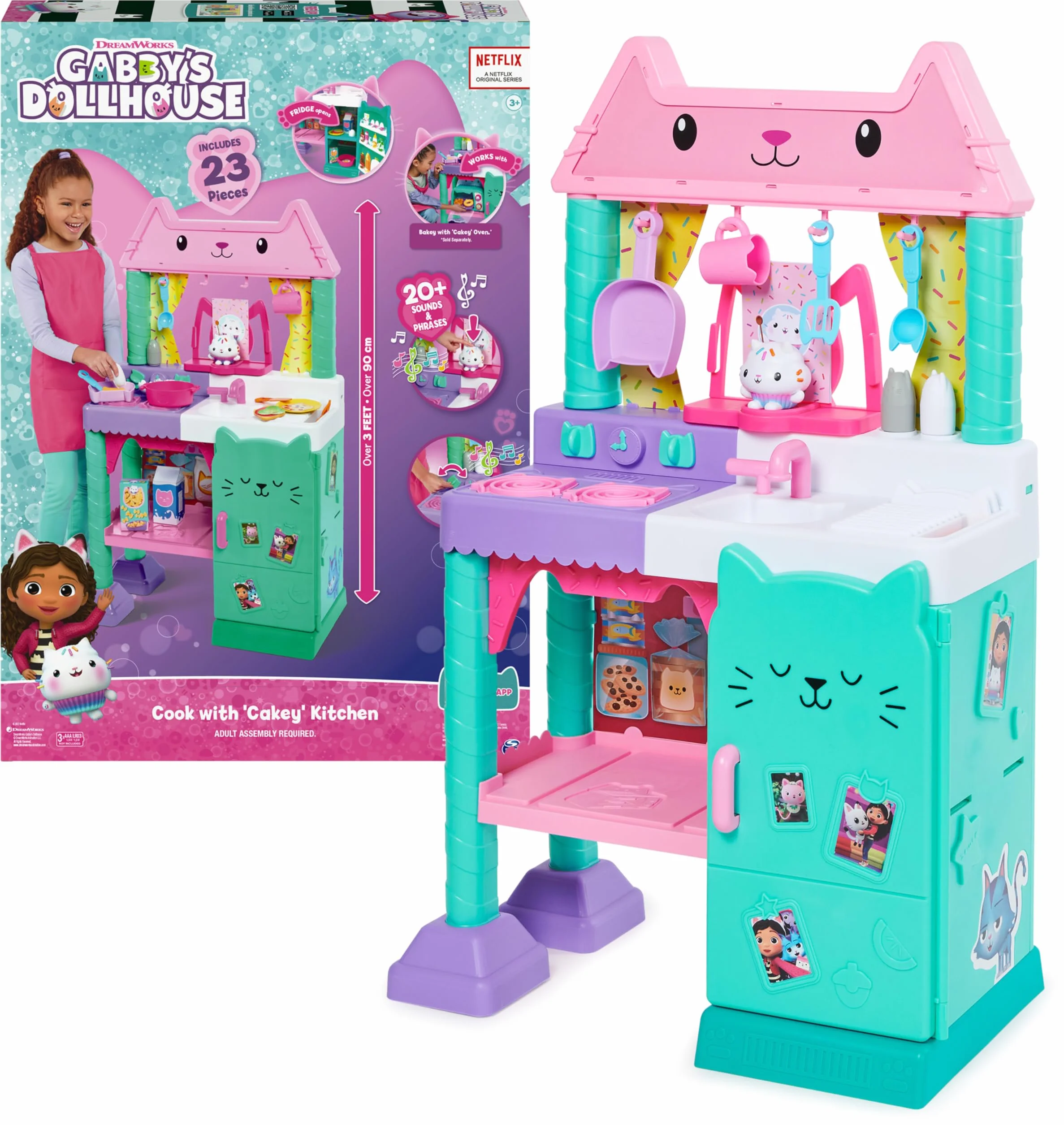 Gabby'S Dollhouse Cakey Zestaw Kuchenny, Wielokolorowy, Od 3 lat