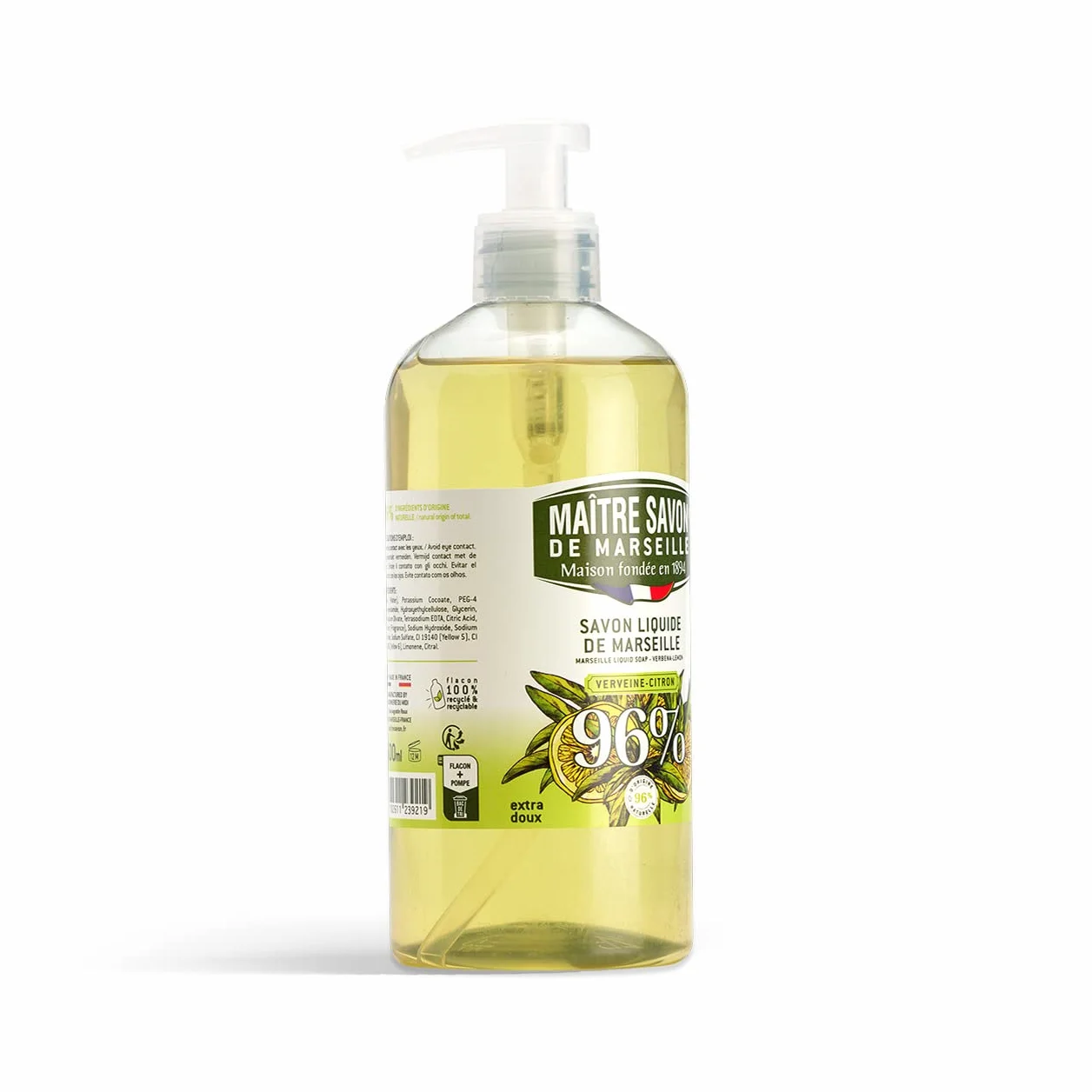 Maître Savon de Marseille 500ml Marsylia Płyn Werbena Cytryna