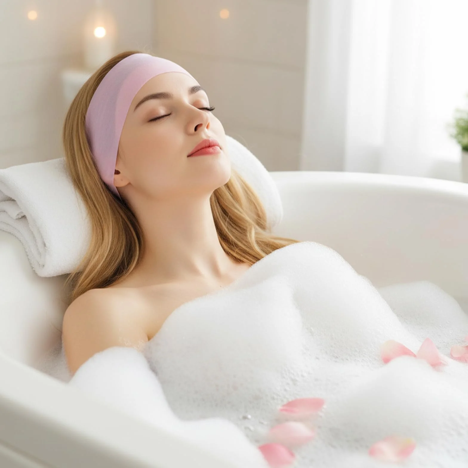 50 sztuk jednorazowych opasek na czoło, do kosmetyków, jednorazowych opasek na głowę, SPA, do pielęgnacji skóry, makijażu, salonów kosmetycznych i zabiegów kosmetycznych w domu
