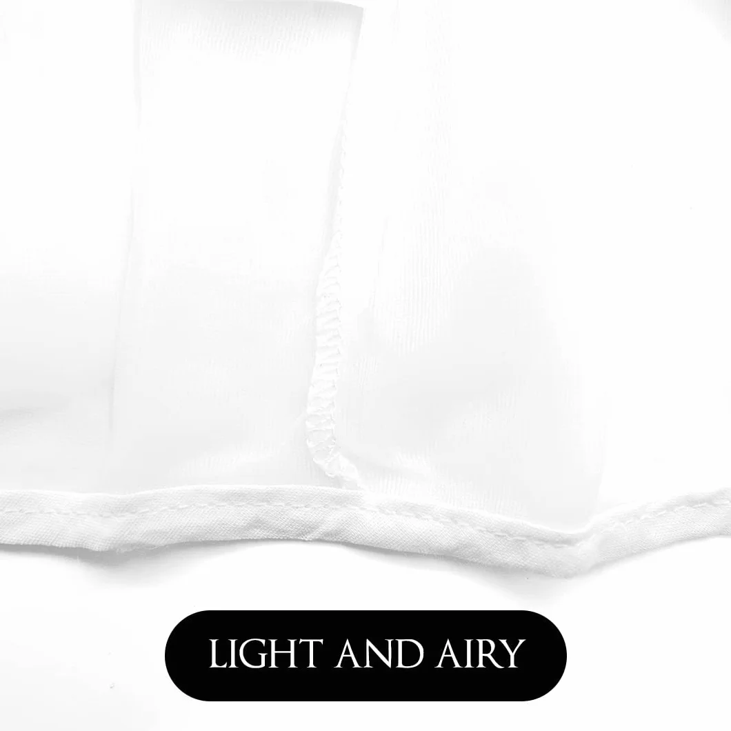 Makeup Protector Hood, Protects Hair and Make Up While Getting Dressed, Nylon Chiffon, Light and Airy, Triple Protection, Zipper closure, Machine Washable, White
