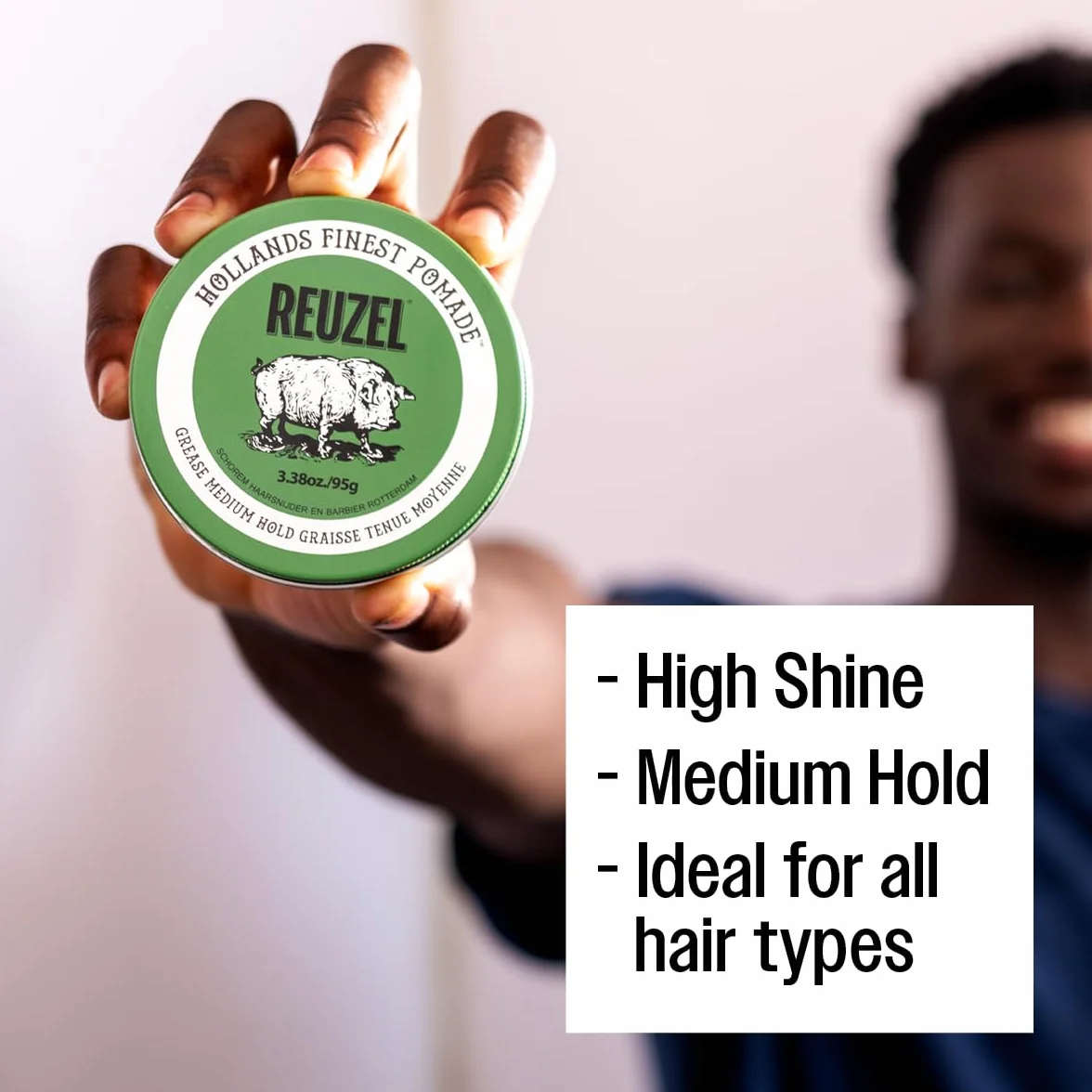 Reuzel Green Grease Medium Hold Pomade, 113 g