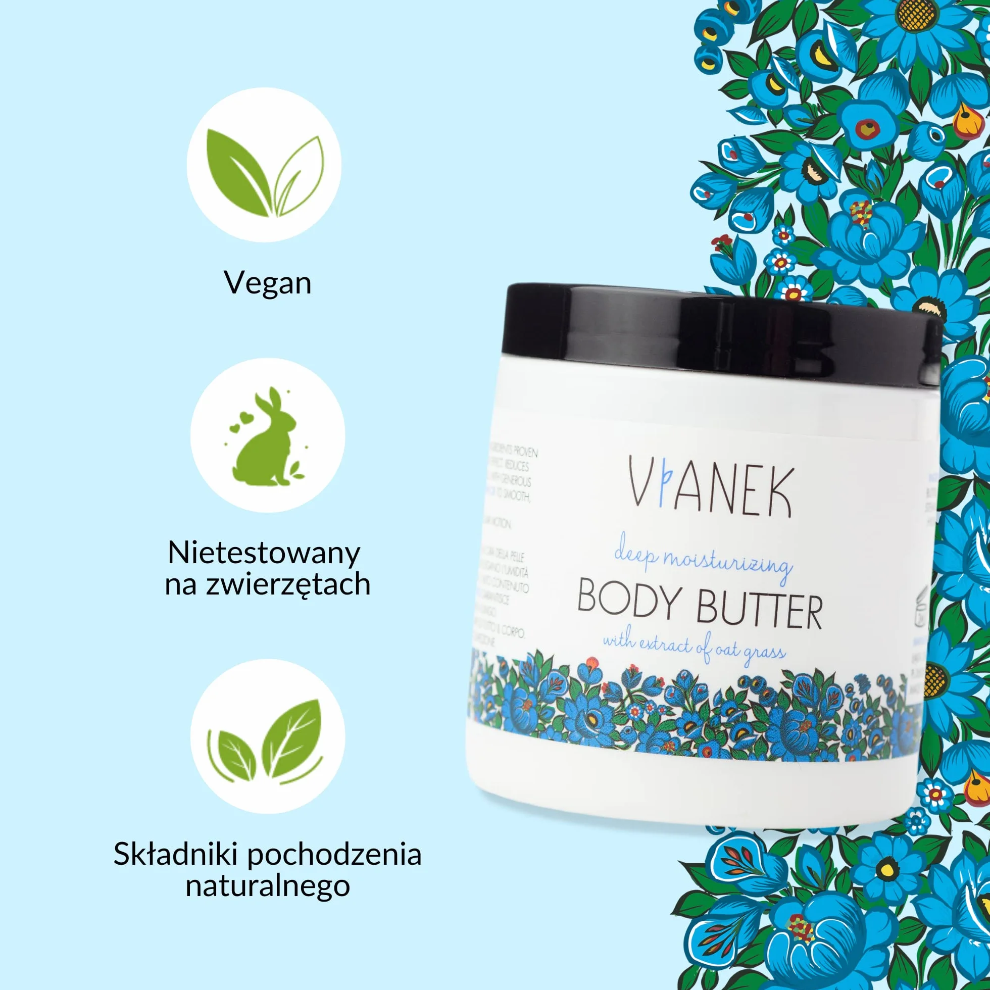 Vianek Intensywnie Nawilżające Masło do Ciała - 250 ml