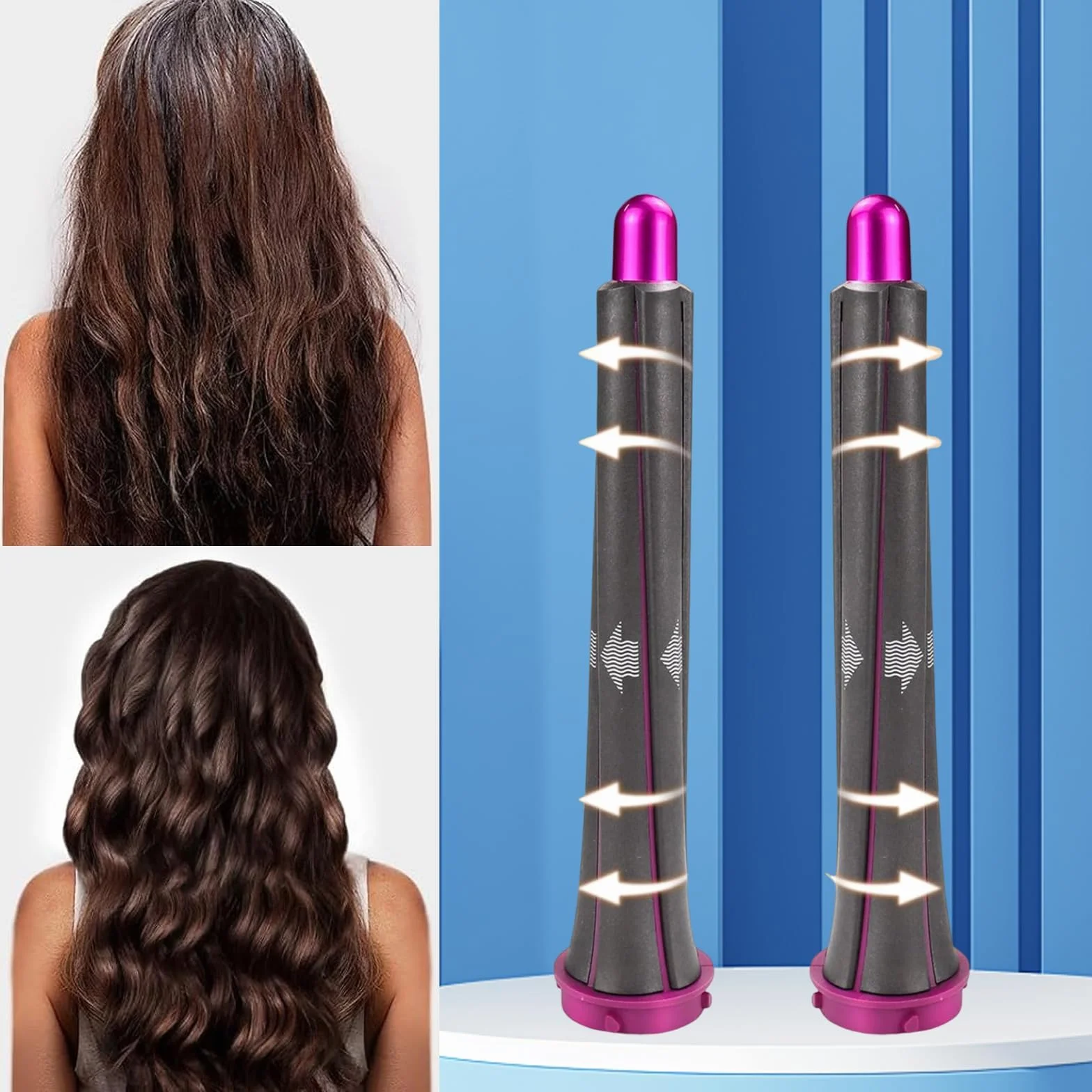 1 para nakładek do loków o długości 20 mm do Airwrap Styler HS05 HS01, nakładka do loków Dyson, profesjonalne lokówki do włosów dla objętości i kształtu