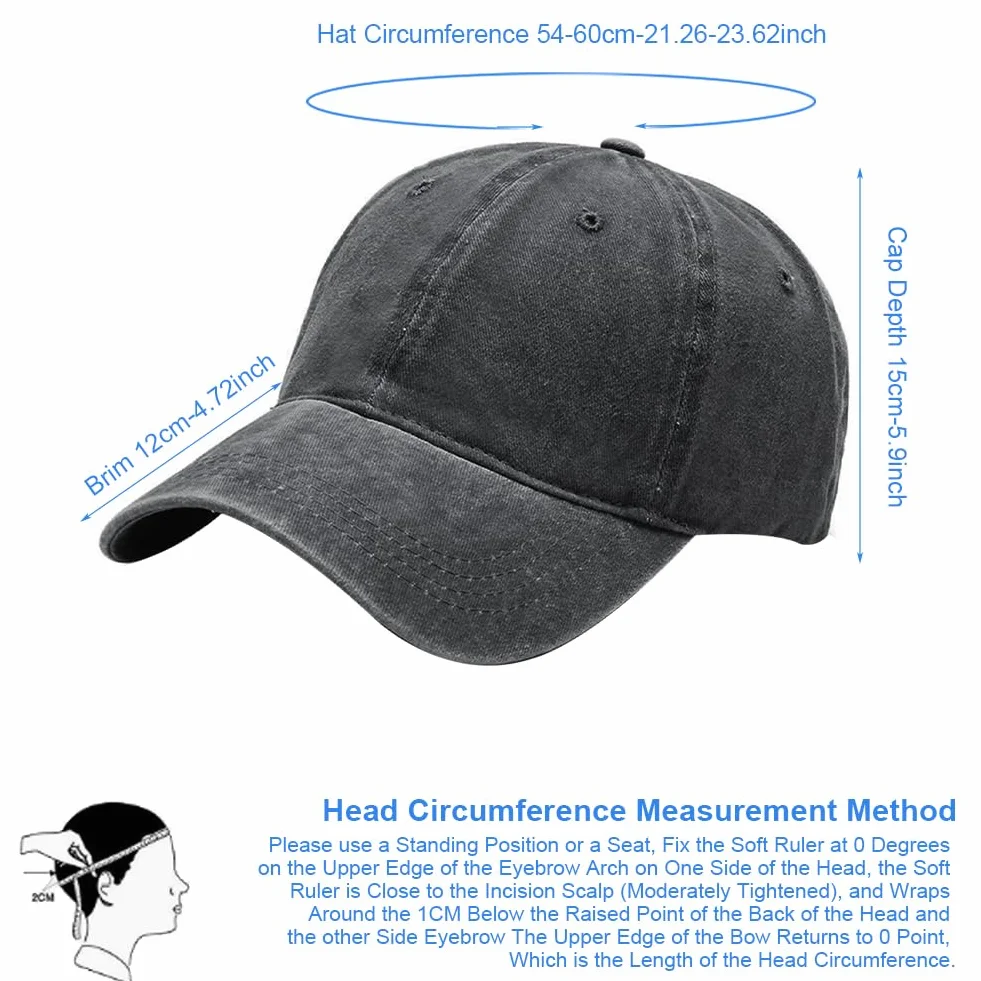 Czapka z daszkiem typu Dad Cap 100% Bawełniany Denim Regulowana
