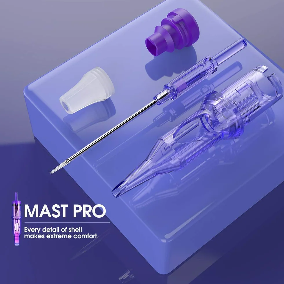 Mast Pro Tattoo Cartridge Needles 20Pieces #12 0.35 1203RL Standard Round Liner Microblading Tattoo Needle Cartridge for Tattoo Machine Pen