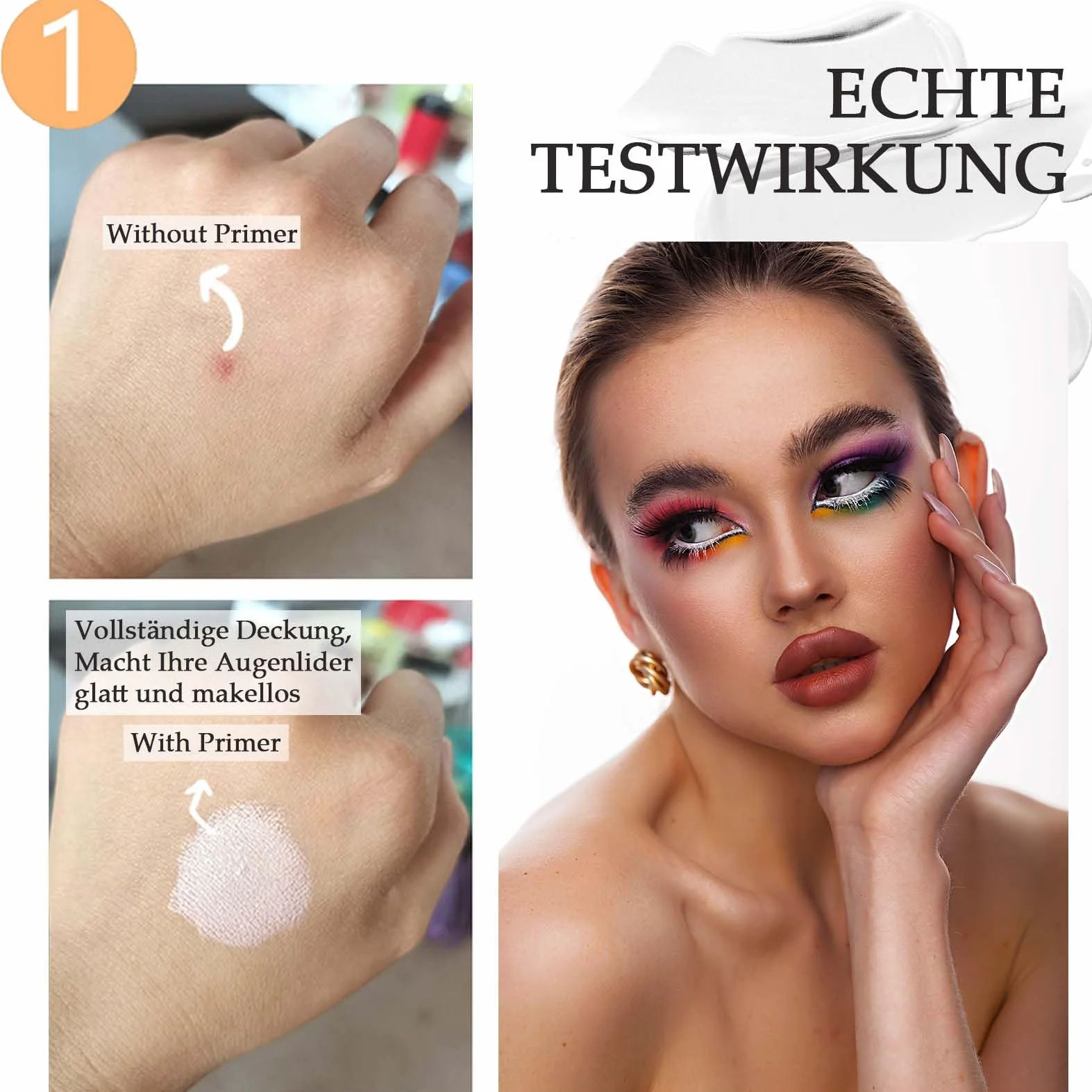Magic Eye Primer, podkład do długotrwałego makijażu oczu, bez rozmazywania, wodoodporny cień do powiek, biały