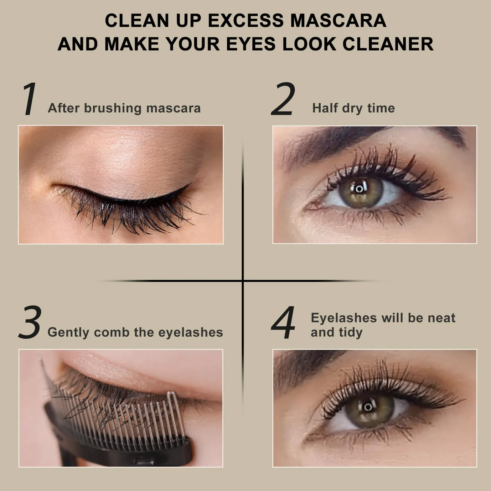 Wałki do włosów grzebień do rzęs, Docolor Make-up Mascara aplikator do brwi szczotka do pielęgnacji brwi narzędzie