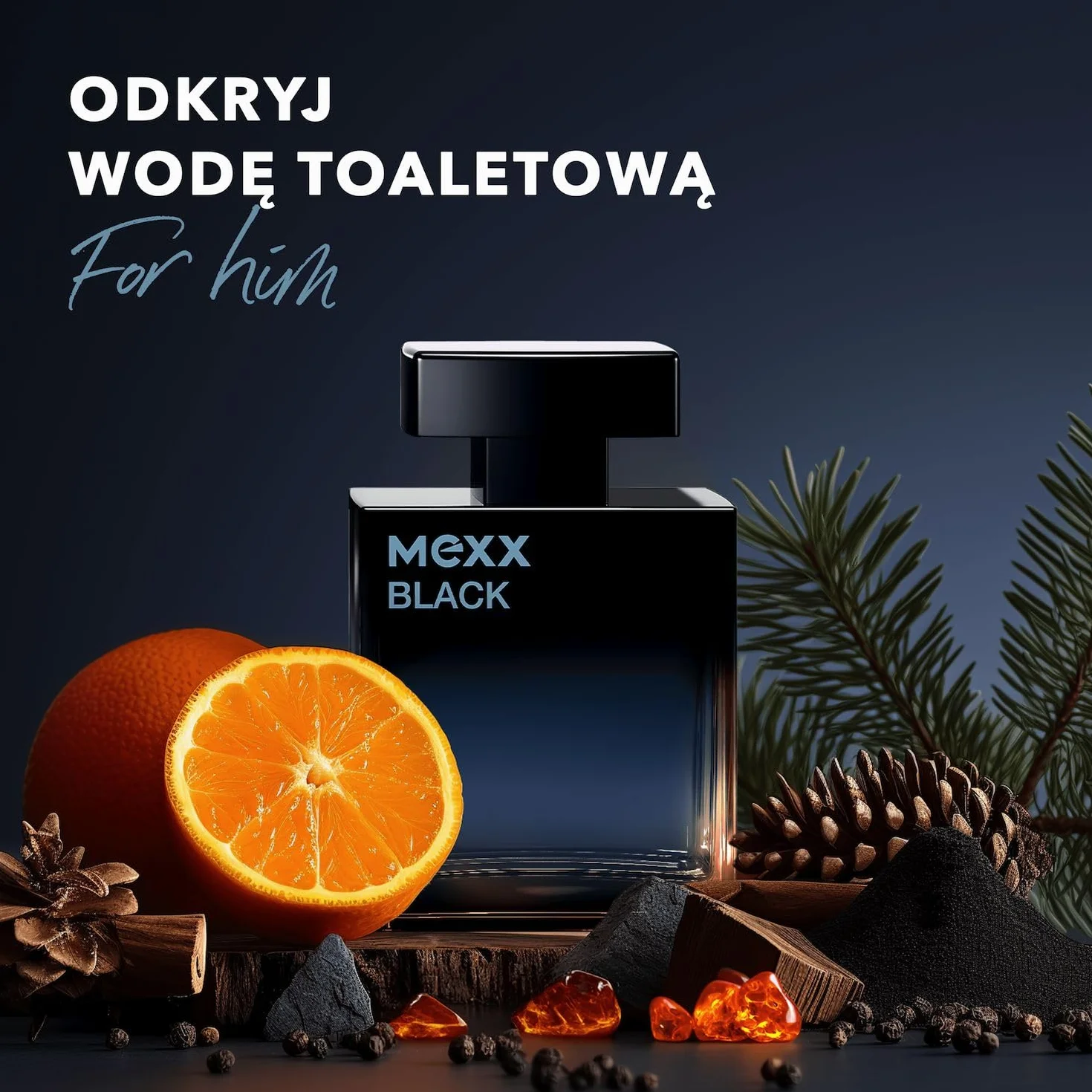 Mexx Black Woda Toaletowa dla Kobiet, o Kwiatowo-Owocowym Zapachu, 30 ml