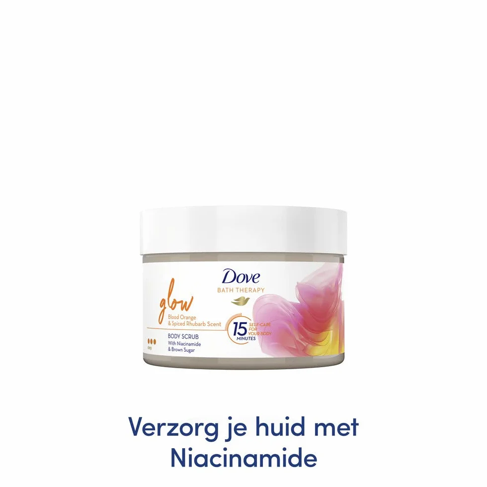Dove Bath Therapy Glow Bodyscrub, dla promiennej skóry o zdrowym blasku, 295 ml