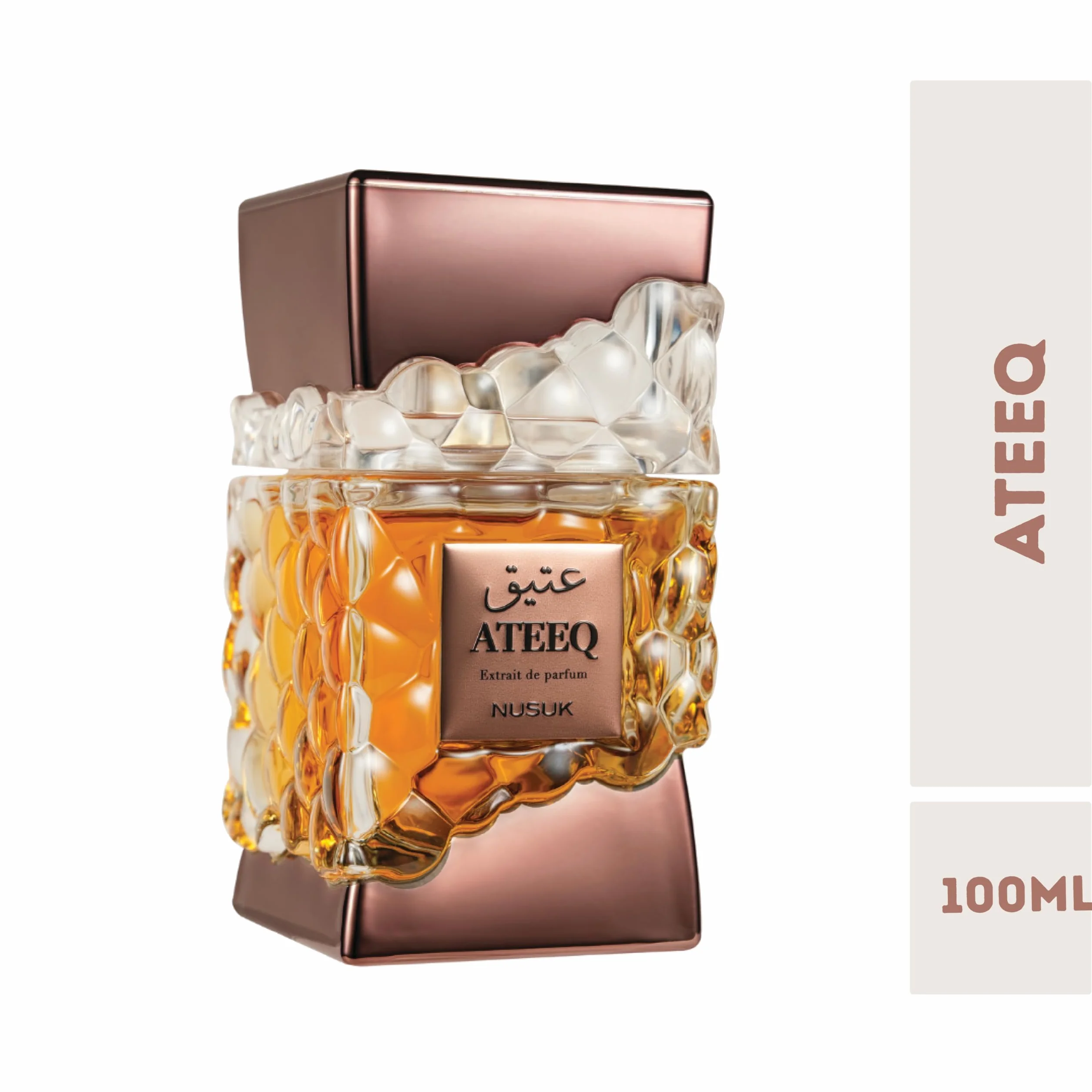 Nusuk Ateeq perfumy dla mężczyzn 100 ml ekstrakt zapachowy nuty cytrusowe przyprawy drzewa