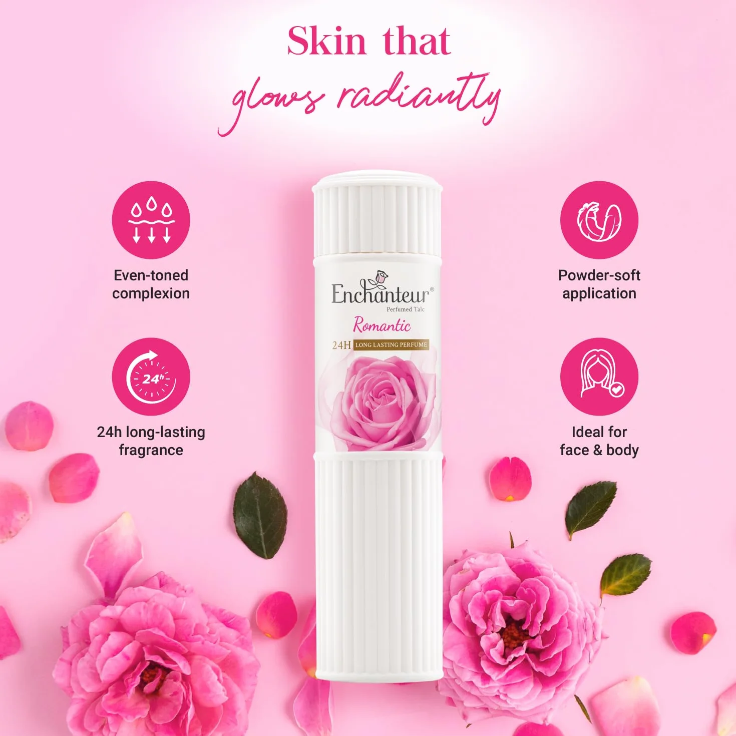 Enchanteur Romantyczny talk perfumowany, 250 g