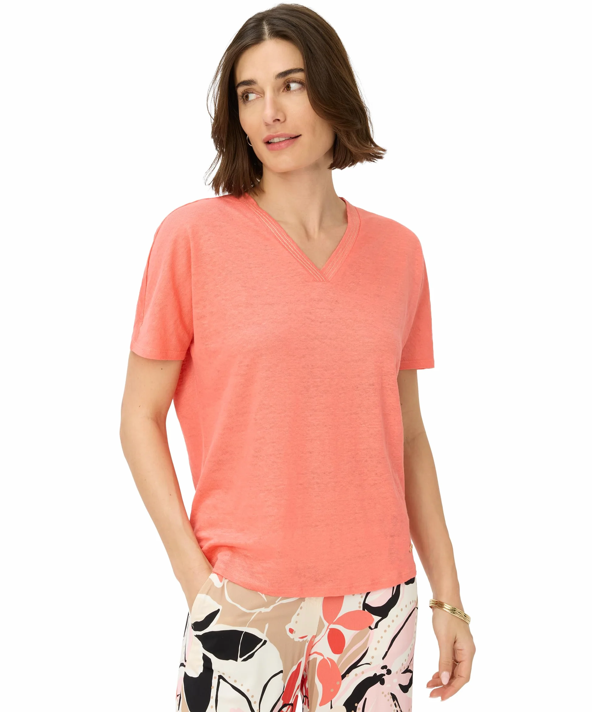BRAX Koszulka Kobiety Style.caelen Pure Linen Solid