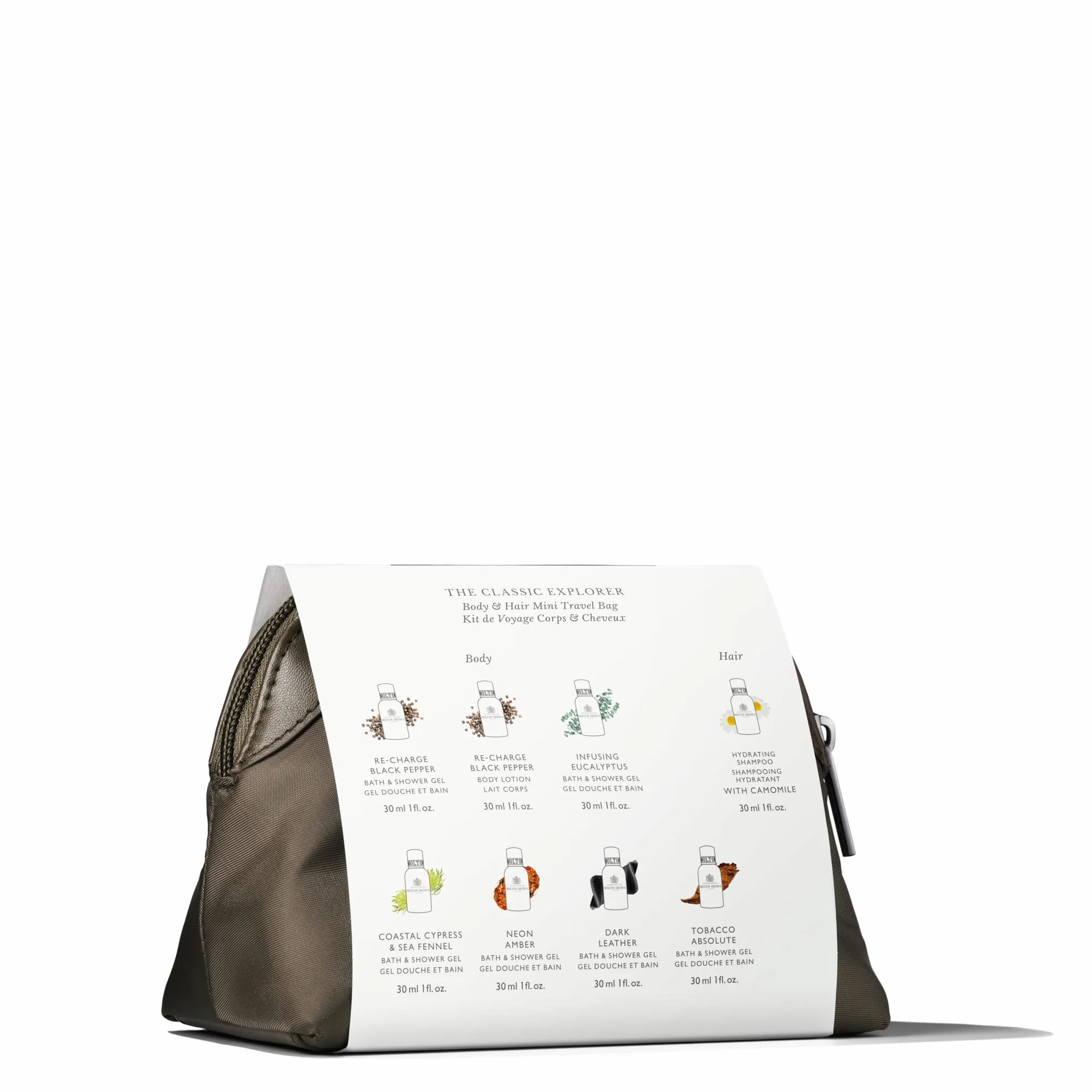 Molton Brown The Classic Explorer mini torba podróżna na ciało i włosy