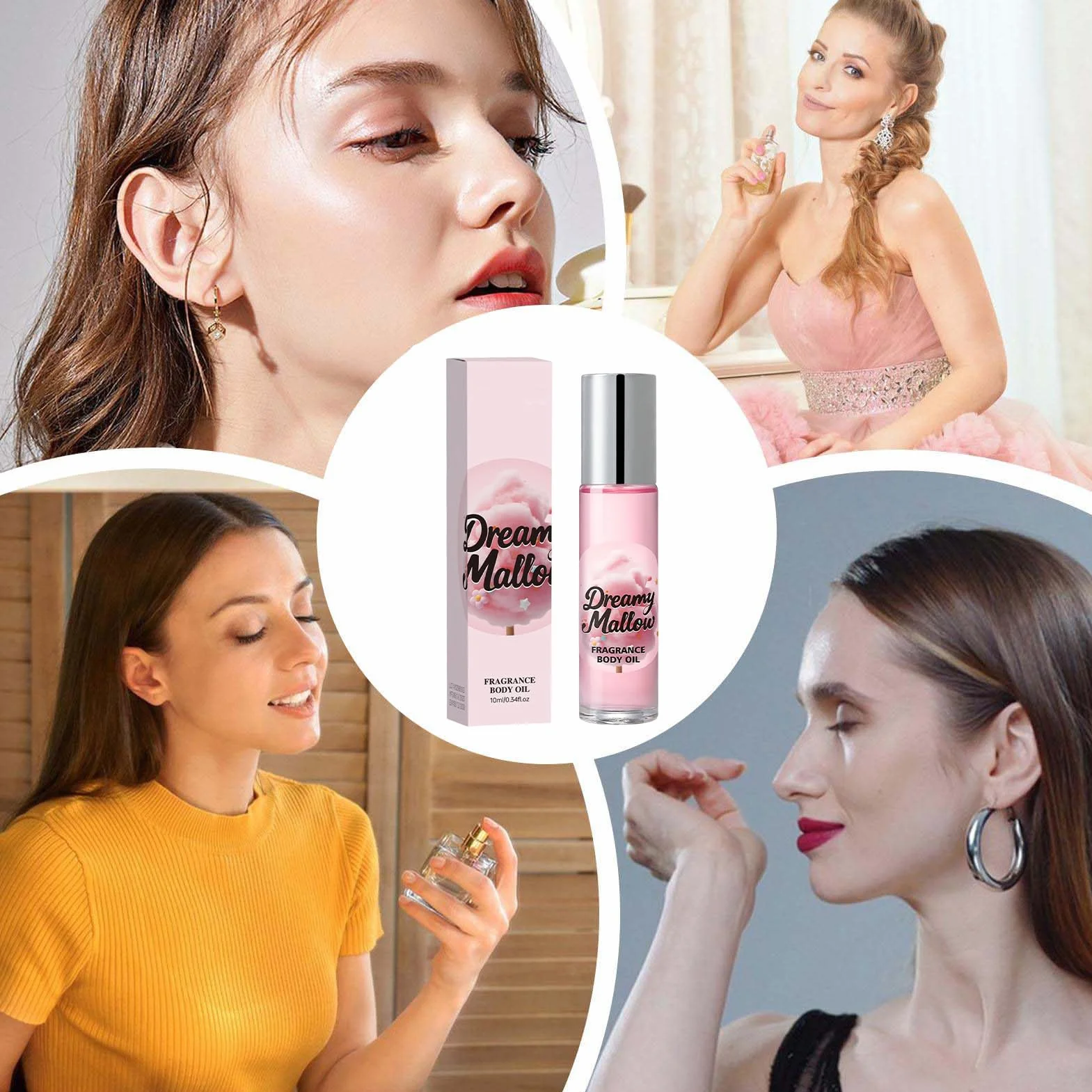 Perfumy Marshmallow Blush, Słodki, długotrwały zapach w sprayu, 10 ml Delikatna mgiełka do ciała dla kobiet, Delikatny deserowy zapach Romantyczne perfumy do noszenia na co dzień pracy, Randki, Pod