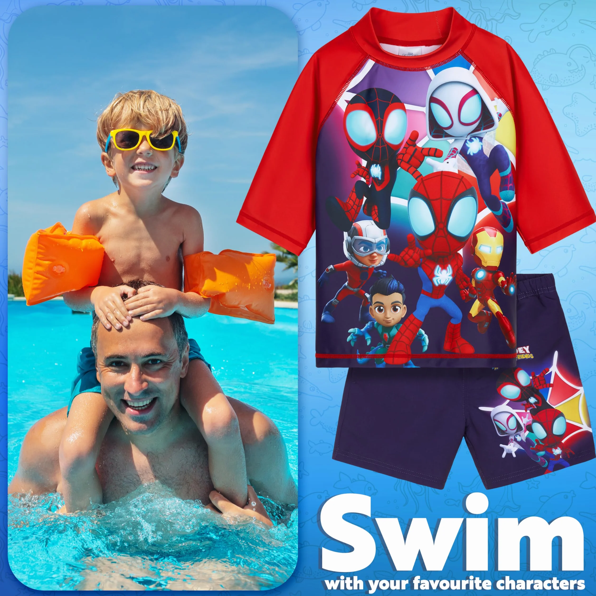 Get Trend Minecraft Pokemon strój kąpielowy zestaw dla chłopców nastolatków 2 szt. z kąpielówkami dla chłopców wysypka kamizelka do pływania na plażę podróż wakacje niezbędnik