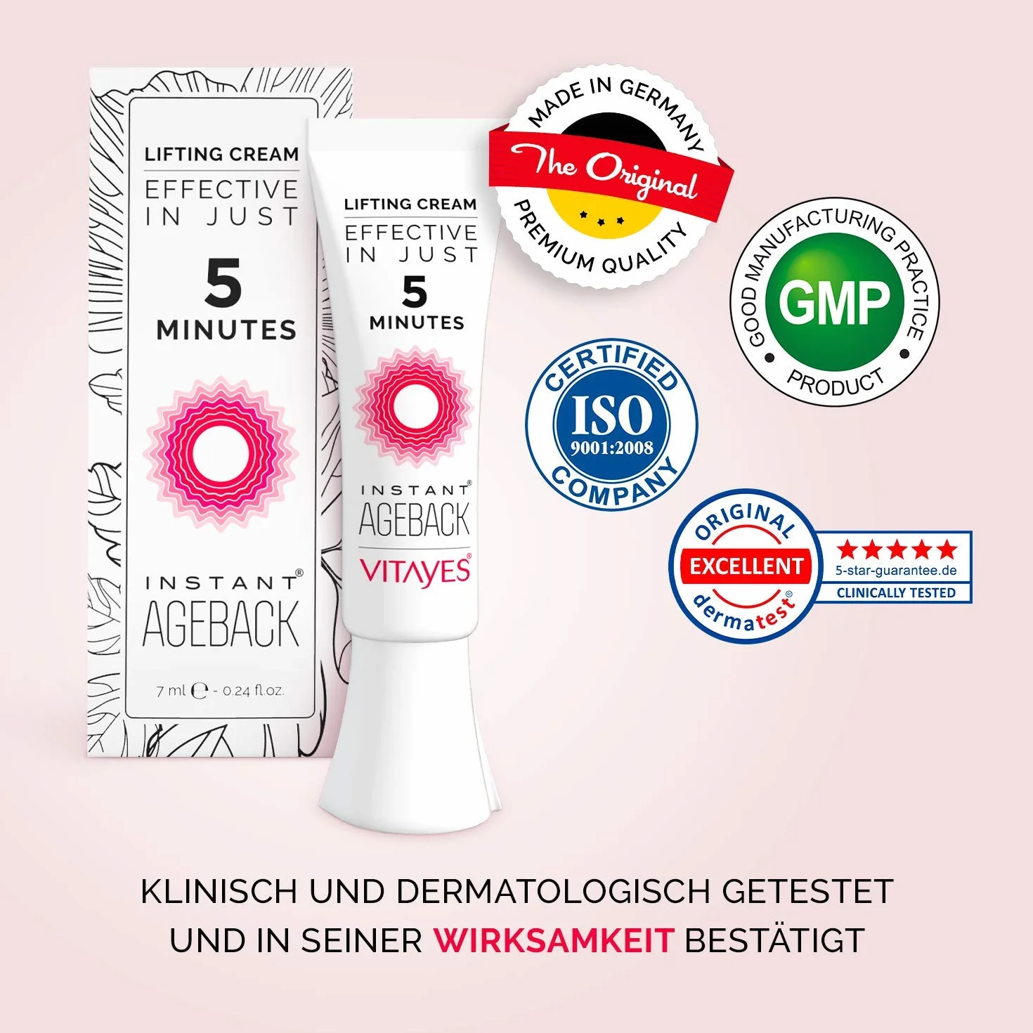Instant Ageback 7Ml Krem przeciwzmarszczkowy natychmiastowy efekt