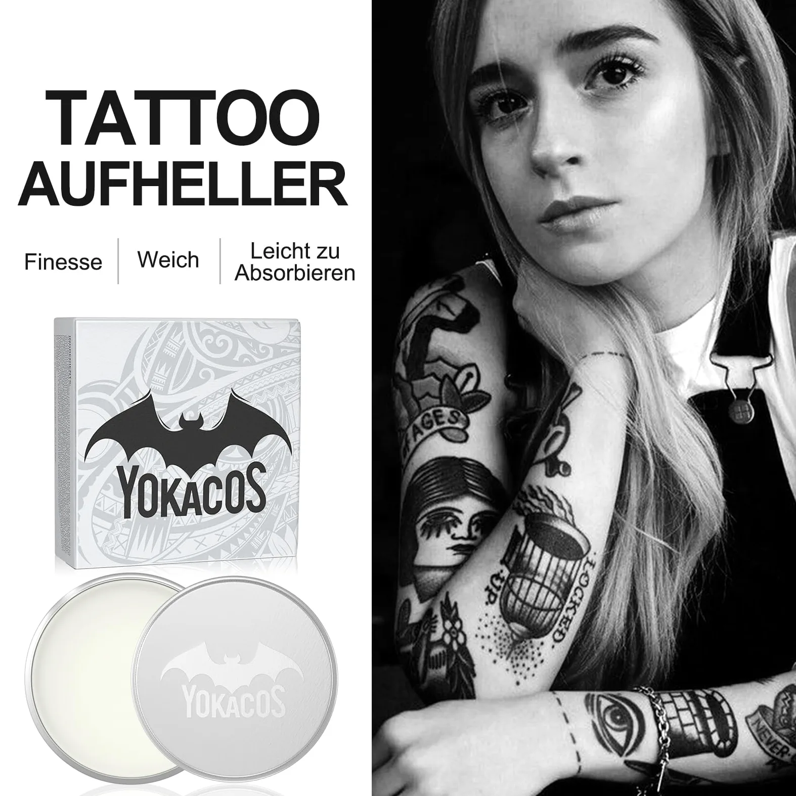 krem do tatuażu, balsam do tatuaż, kremowy do pielęgnacji tattoo, rozjaśniający i nawilżający, wzmacnia kolory tattoos, wspomaga gojenie
